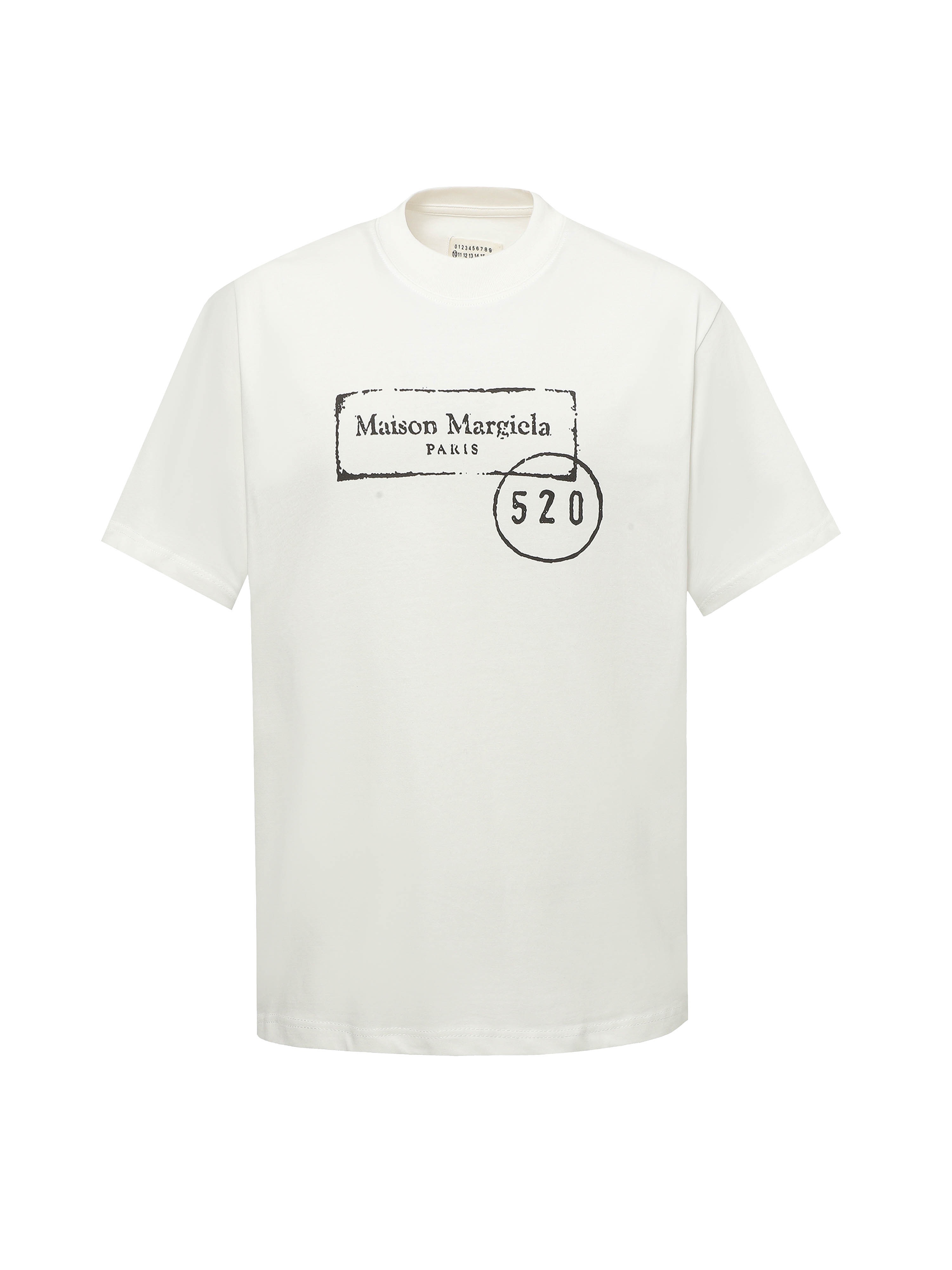 MM6/Margiela 25ss nueva camiseta de manga corta con letras edición limitada 520, algodón doble de 280g, se destaca en l…