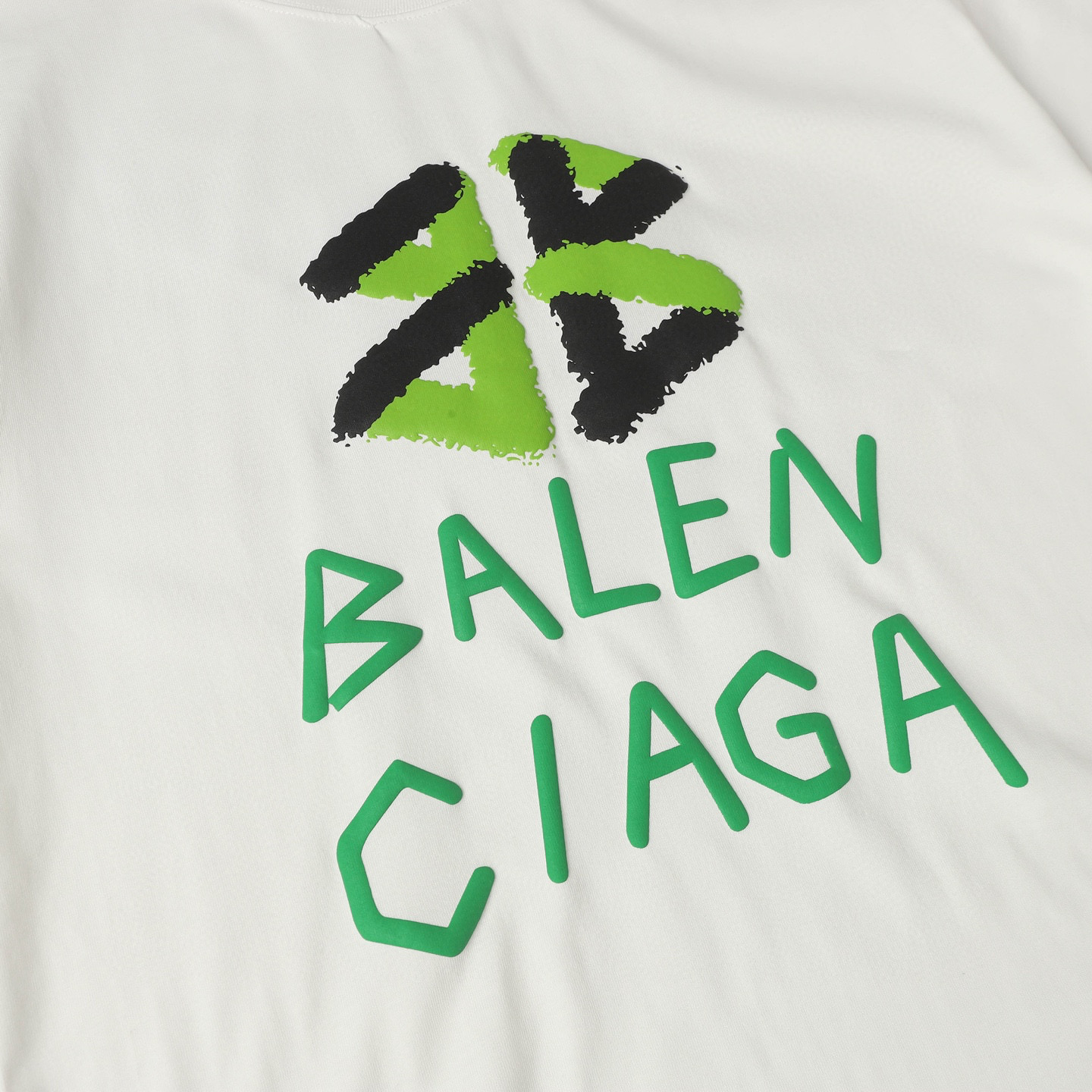Balenciaga balenciaga 巴黎世家logo发泡印花短袖t恤