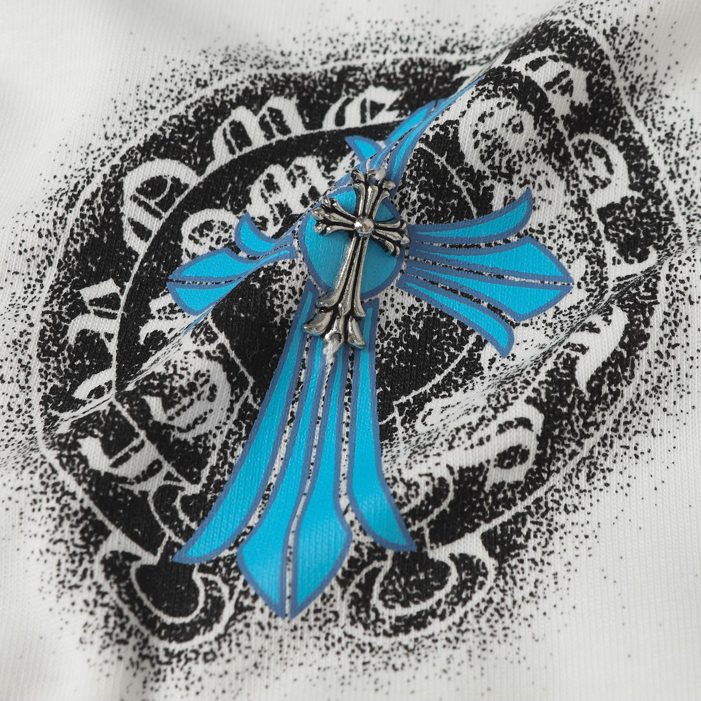 Chrome Hearts Chrome hearte/克罗心ch 25ss早春新款梵文印花短袖T恤