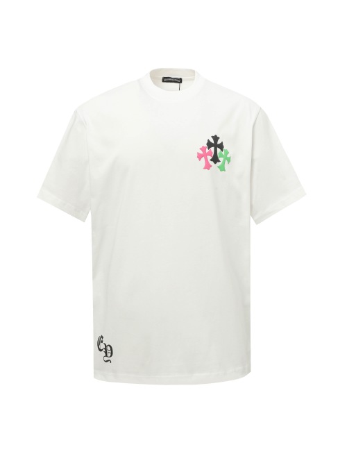 Chrome Hearts CH Foam Print Short Sleeve T-Shirt, Unisex, Comfortable Fit 1 Chrome Hearts CH Foam Print Short Sleeve T-Shirt, Unisex, Comfortable Fit
