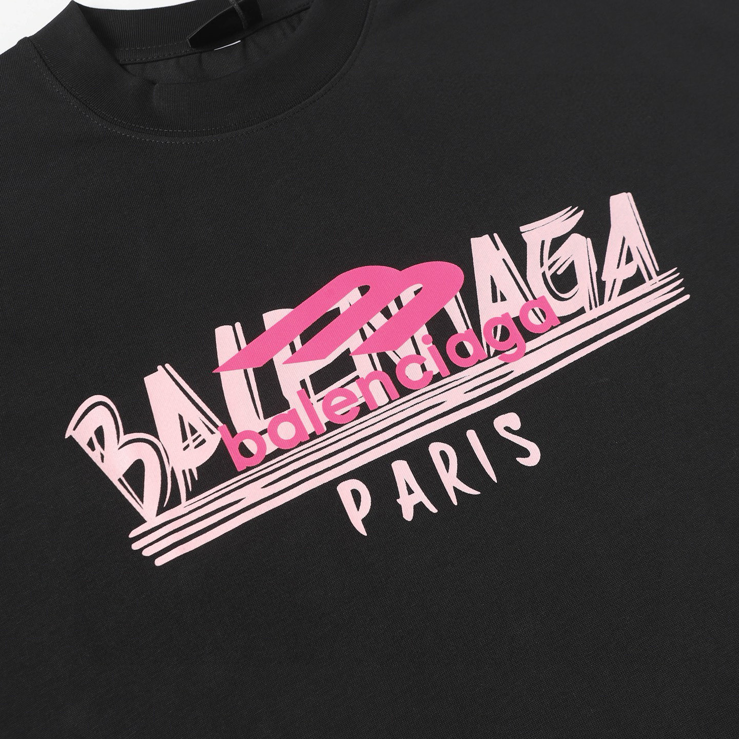 Balenciaga Camiseta de Manga Corta con Estampado de Logo para Hombre y Mujer 6 i1749979241677 4971 0 4