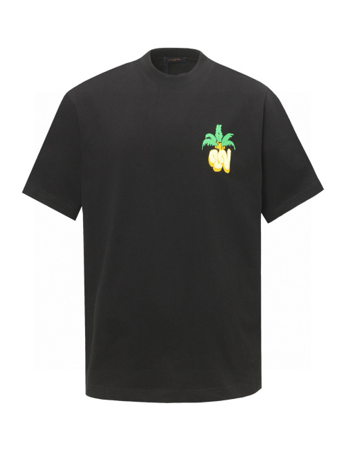 Louis Vuitton Graffiti Logo T-Shirt, Short Sleeve, Black, Unisex, Size XS-L 1 Louis Vuitton Graffiti Logo T-Shirt, Short Sleeve, Black, Unisex, Size XS-L