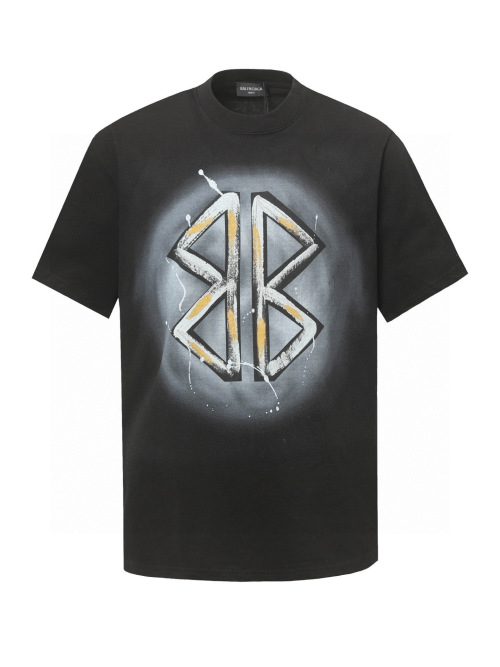 Balenciaga Logo Print Short Sleeve T-Shirt | Soft Cotton, Unisex Design 1 Balenciaga Logo Print Short Sleeve T-Shirt | Soft Cotton, Unisex Design