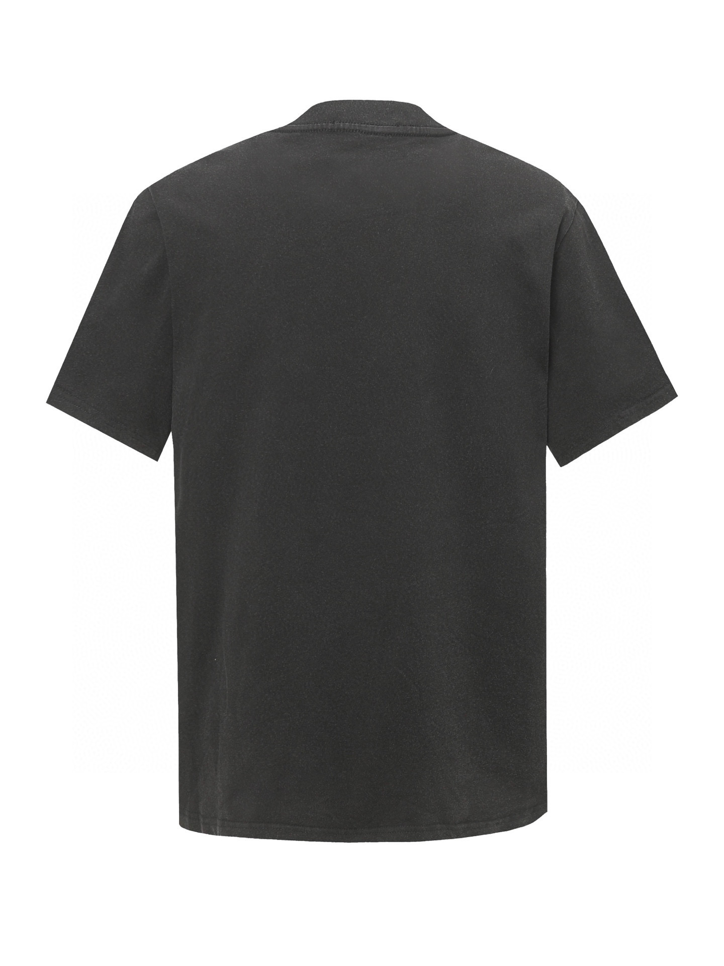 Balenciaga Camiseta de Manga Corta con Logo Estampado en Algodón Lavado Negro 3 i1749999605863 9768 0 1