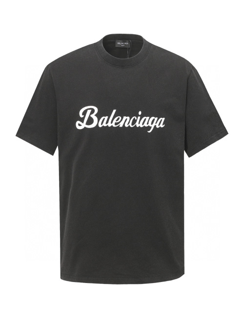 Balenciaga Logo Print Short Sleeve T-Shirt Fashionable Unisex Top 1 Balenciaga Logo Print Short Sleeve T-Shirt Fashionable Unisex Top