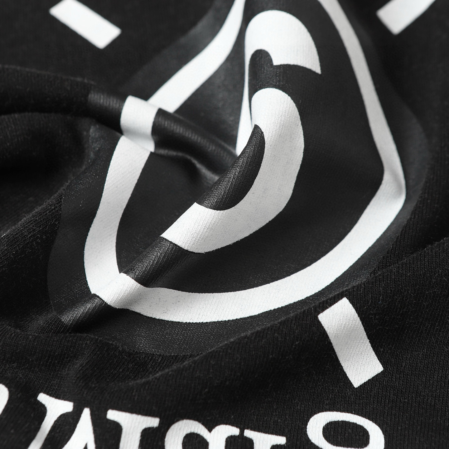 Maison Margiela Camiseta de algodón con estampado numérico '6' lavado en negro 6 i1750002422759 8830 0 4