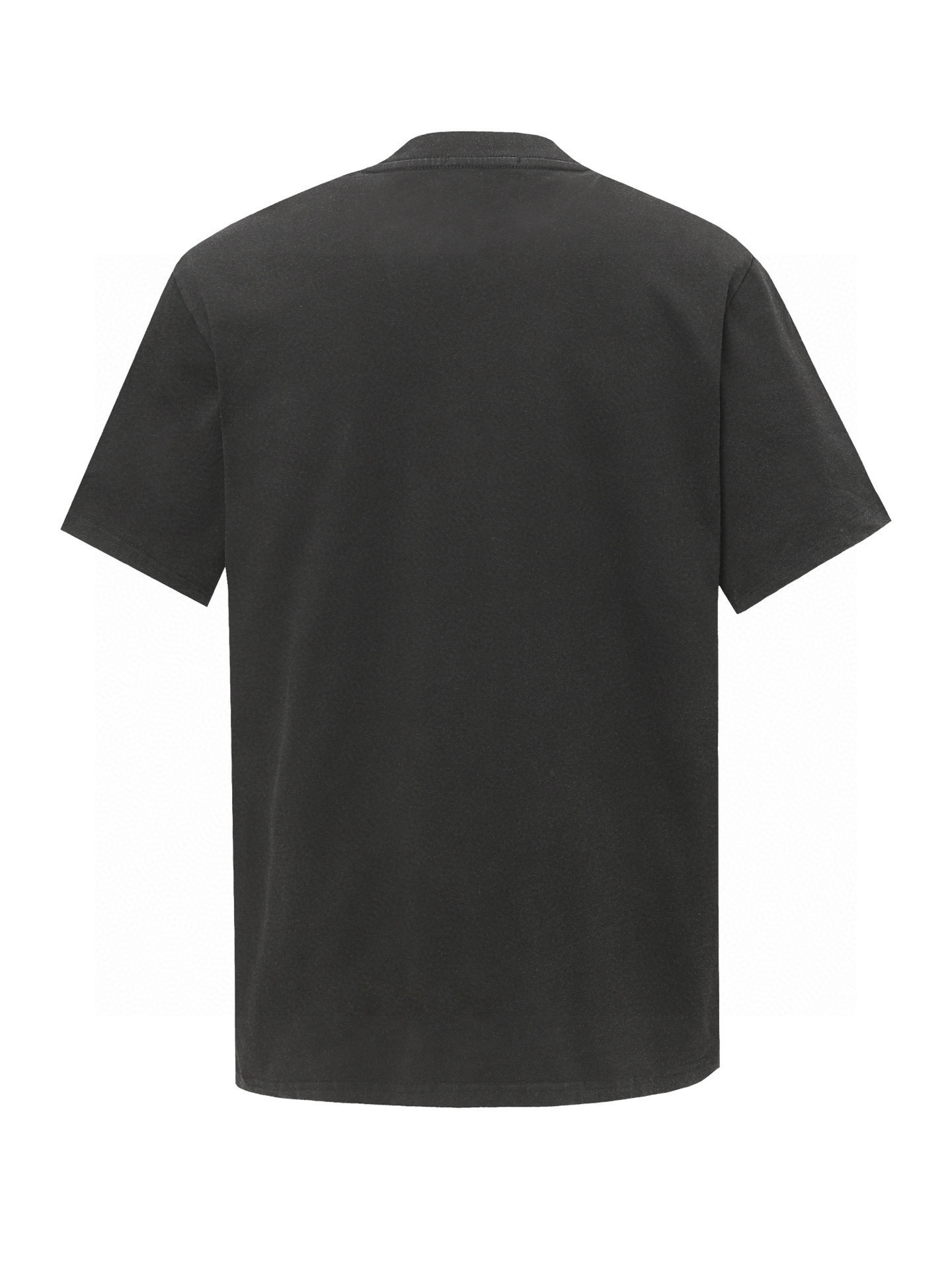 Maison Margiela Camiseta de algodón con estampado numérico '6' lavado en negro 3 i1750002422760 3885 0 1