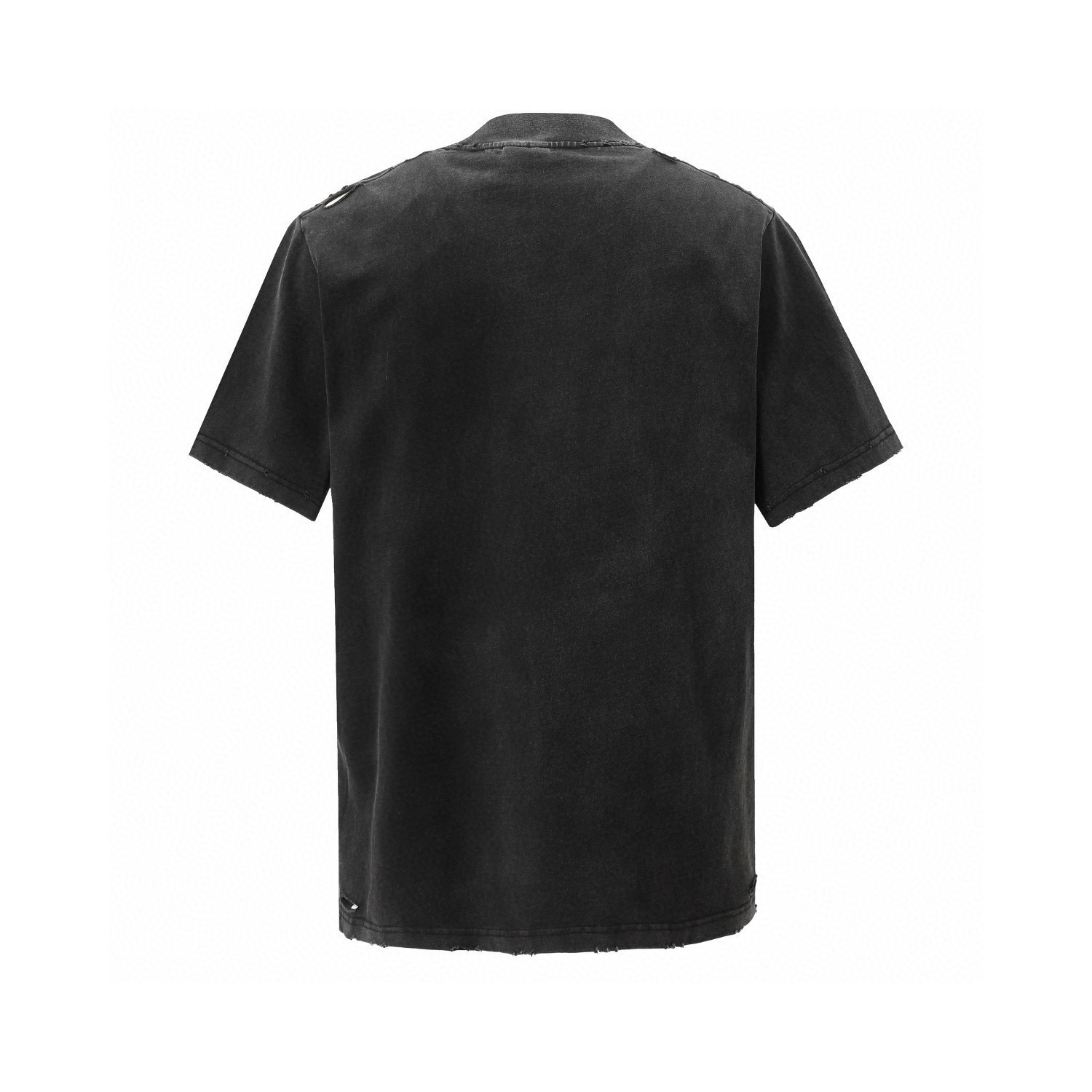 Balenciaga Camiseta de Manga Corta con Detalles de Imperdibles y Efecto Desgastado 3 i1750002560731 2099 0 1