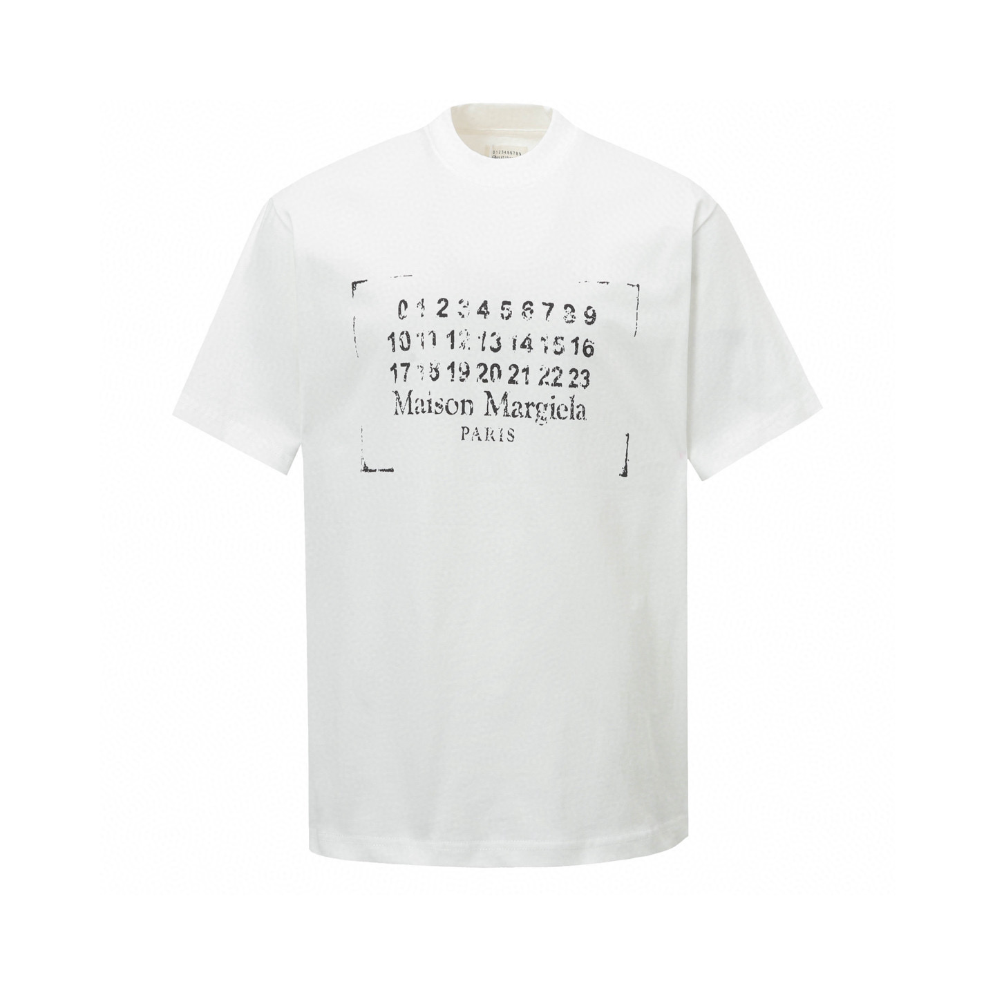 Maison Margiela/Maisón Margiela 25ss camiseta de manga corta con estampado de letras y logo, nueva para primavera/veran…