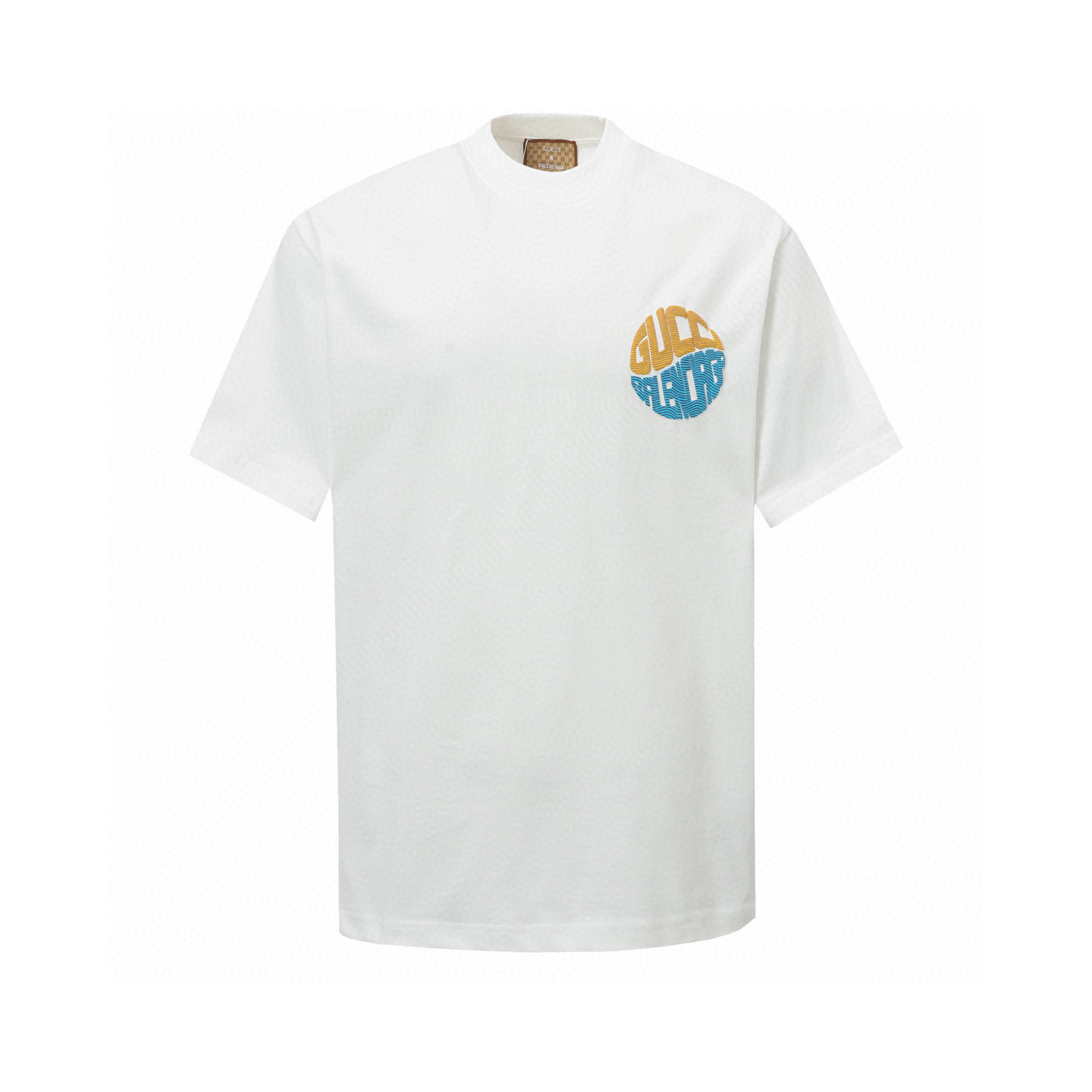 Gucci X Balenciaga colaboración 25ss logo estampado camiseta de cuello redondo manga corta. El logo de letras en el pec…