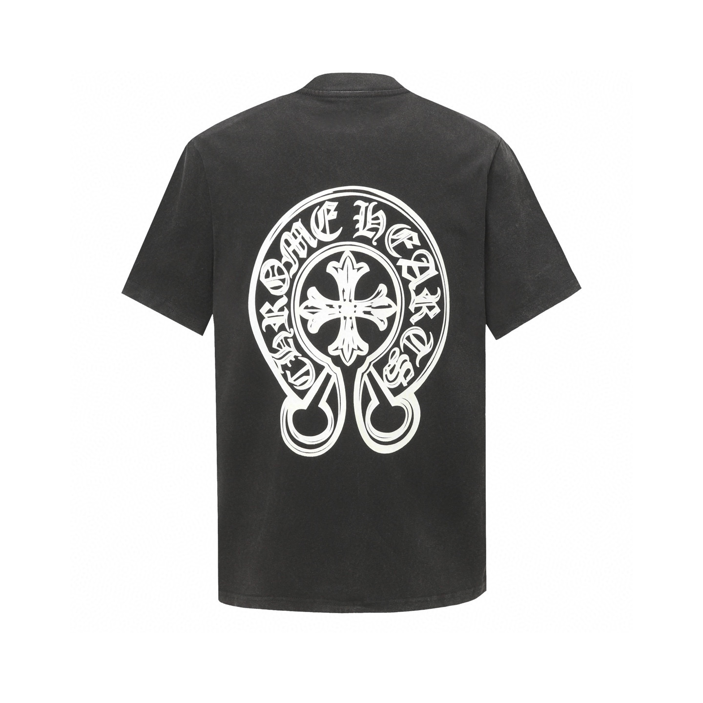 Chrome Hearts Vintage Wash Black T-Shirt with Cross Logo - Unisex 3 i1750334184613 9615 0 1