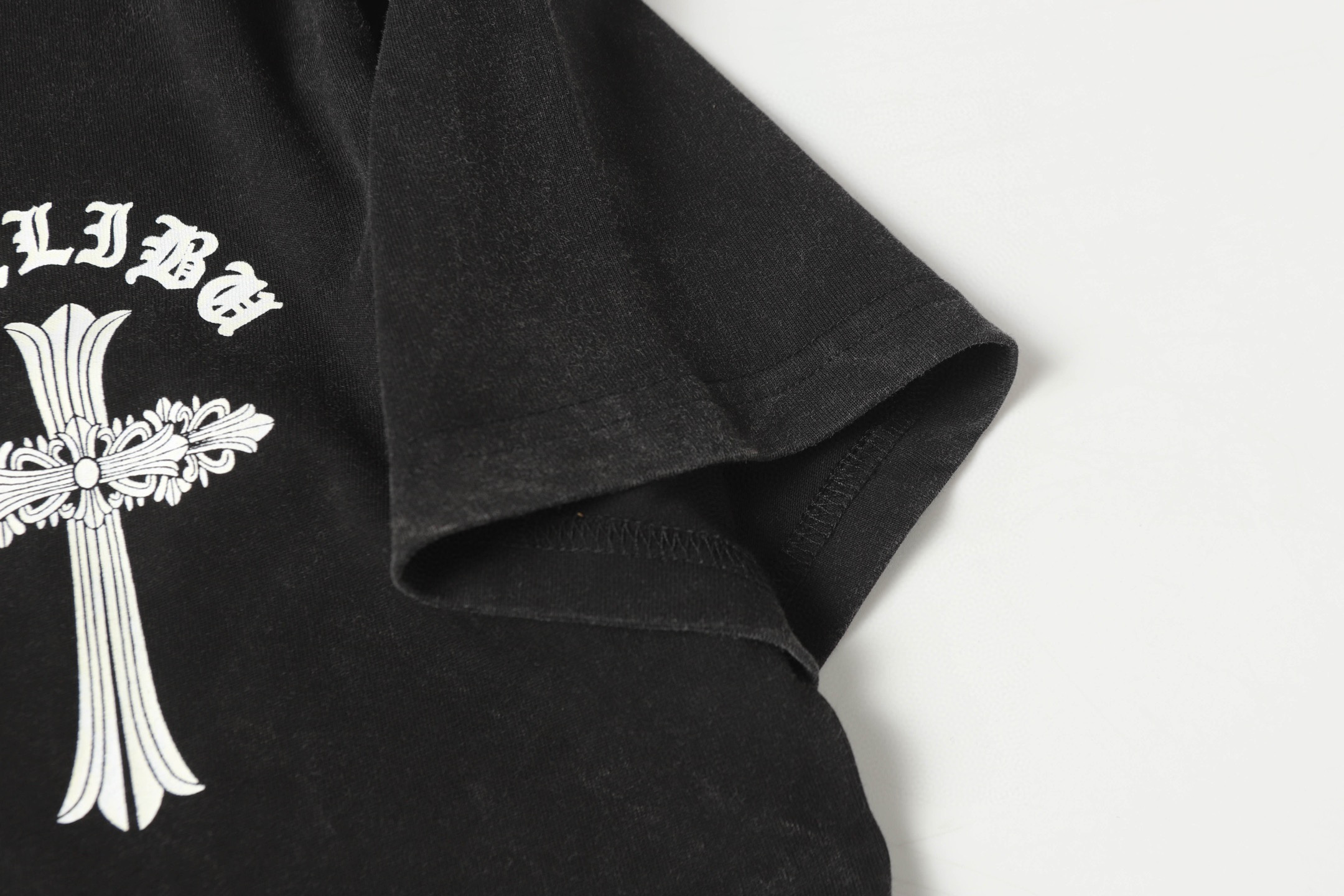 Chrome Hearts Vintage Wash Black T-Shirt with Cross Logo - Unisex 11 i1750334185899 7659 0 9
