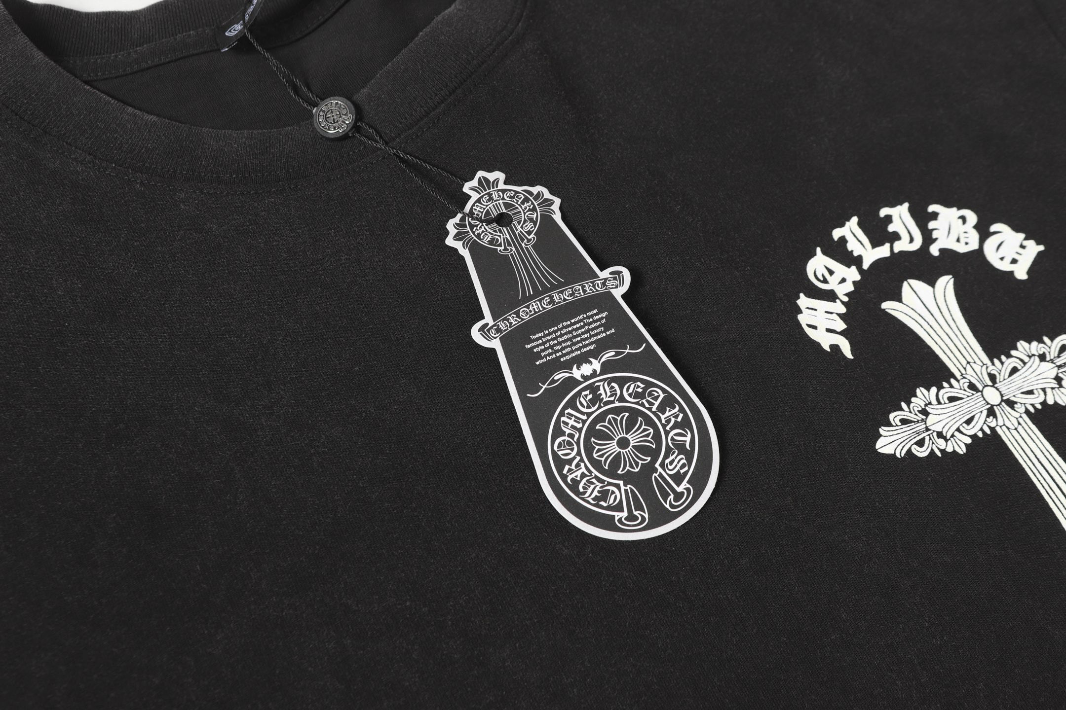 Chrome Hearts Vintage Wash Black T-Shirt with Cross Logo - Unisex 8 i1750334186446 7874 0 6