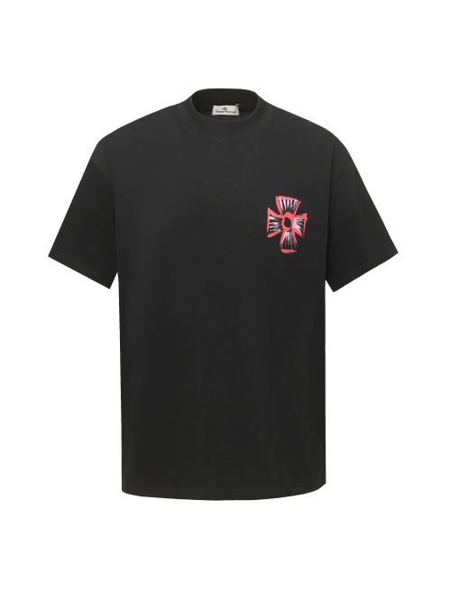 Vivienne Westwood Cotton T-Shirt with Chest Orb Logo - Short Sleeve 1 Vivienne Westwood Cotton T-Shirt with Chest Orb Logo – Short Sleeve