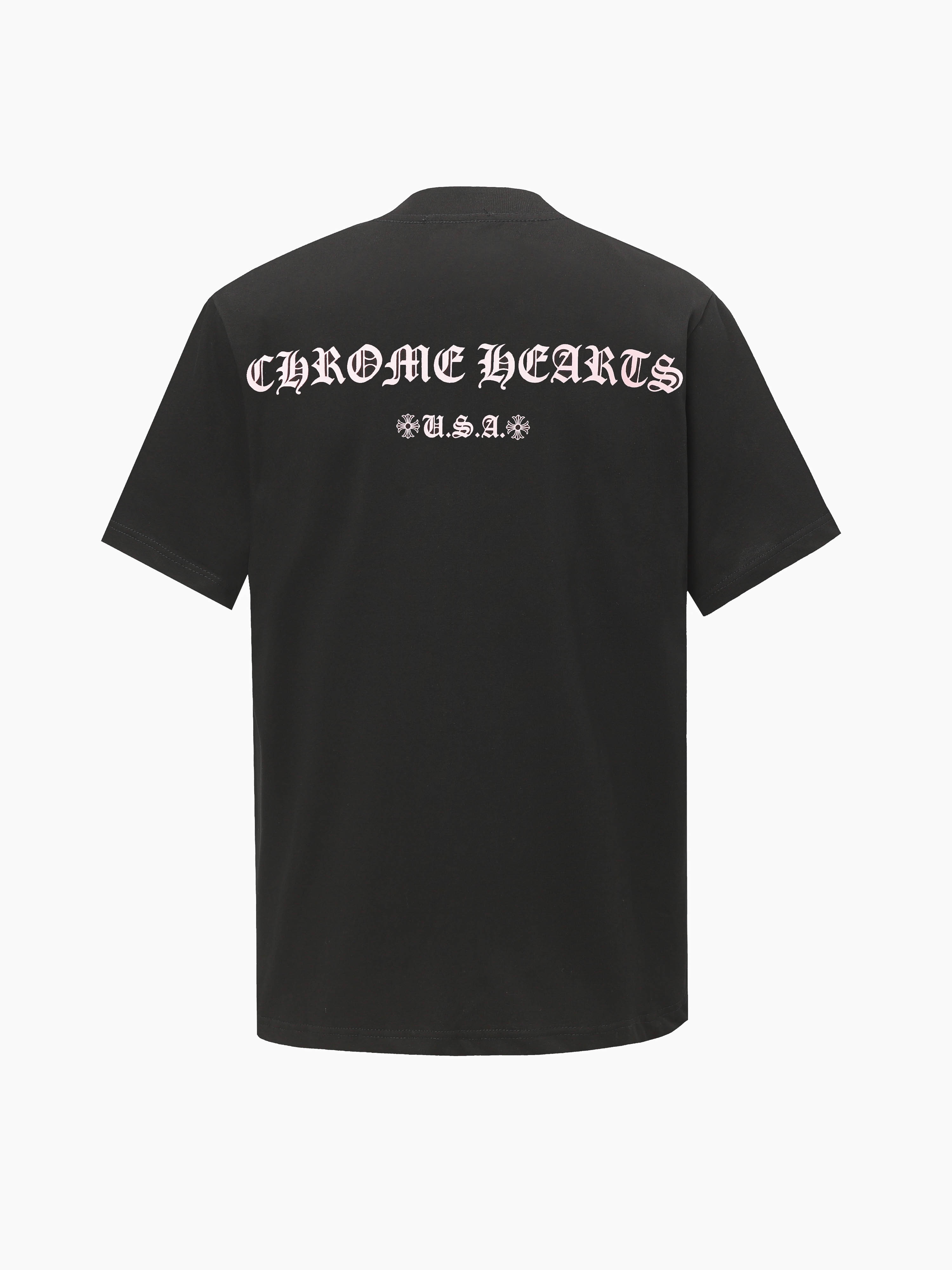 Chrome Hearts CHROME HEARTS/克罗心CH 梵文印花短袖T恤
