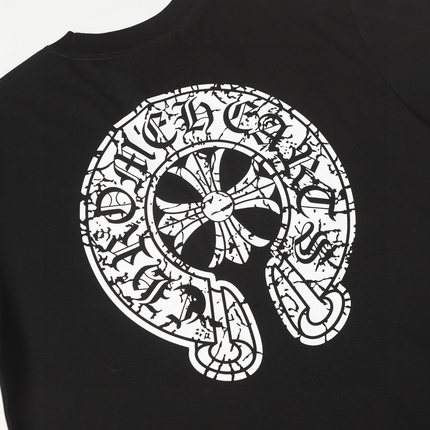 Chrome Hearts CHROME HEARTS/克罗心CH 梵文印花短袖T恤