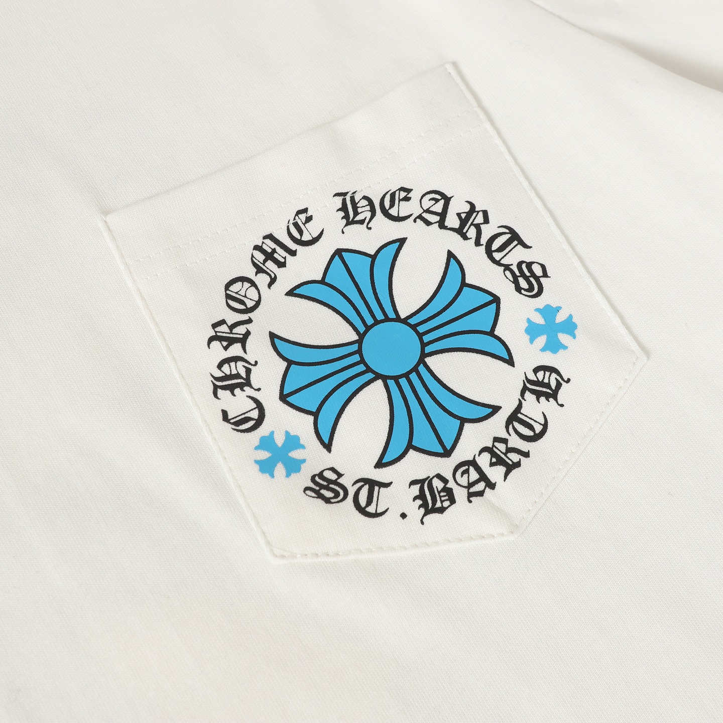Chrome Hearts Come hearts/克罗心限定蓝十字印花长袖