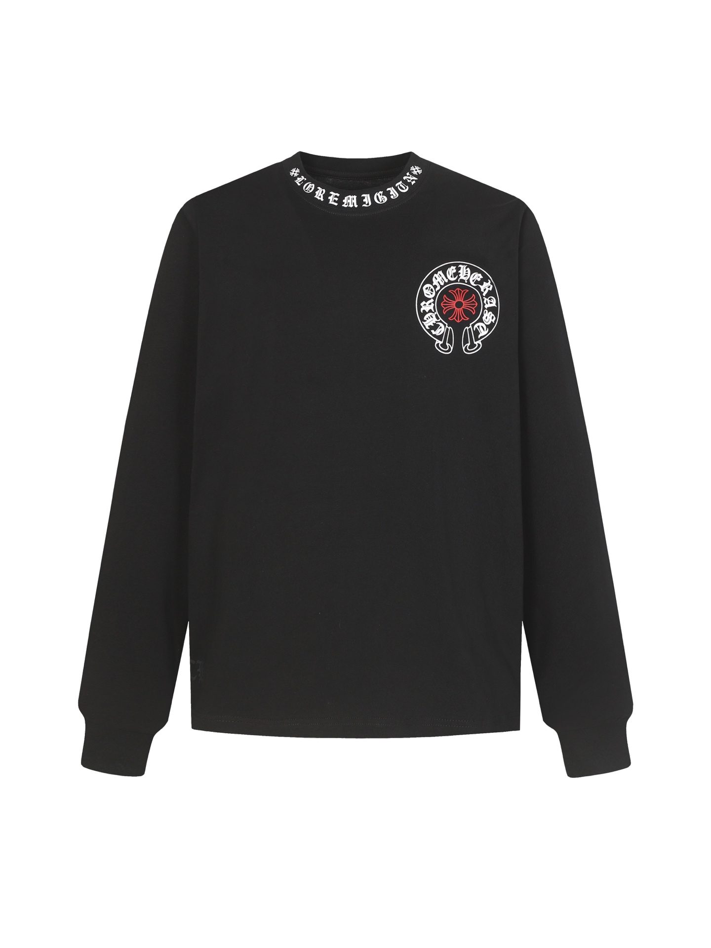 Chrome Hearts Come hearts/克罗心马蹄梵文印花长袖