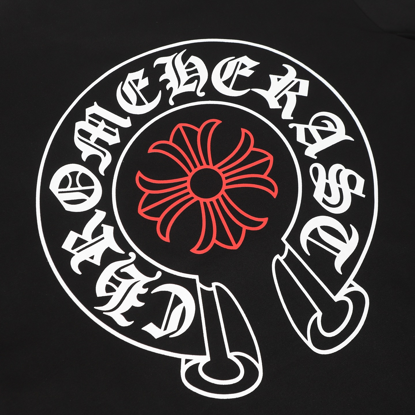 Chrome Hearts Come hearts/克罗心马蹄梵文印花长袖