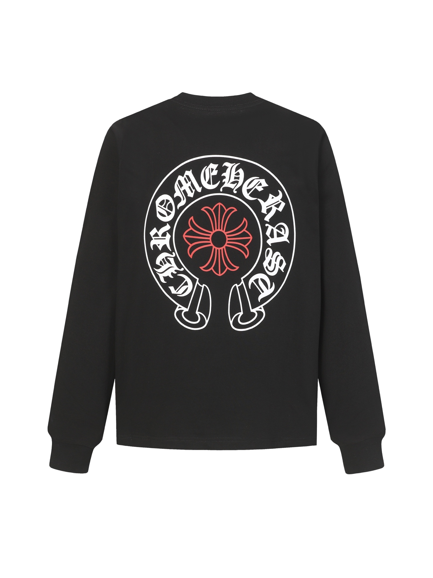 Chrome Hearts Come hearts/克罗心马蹄梵文印花长袖