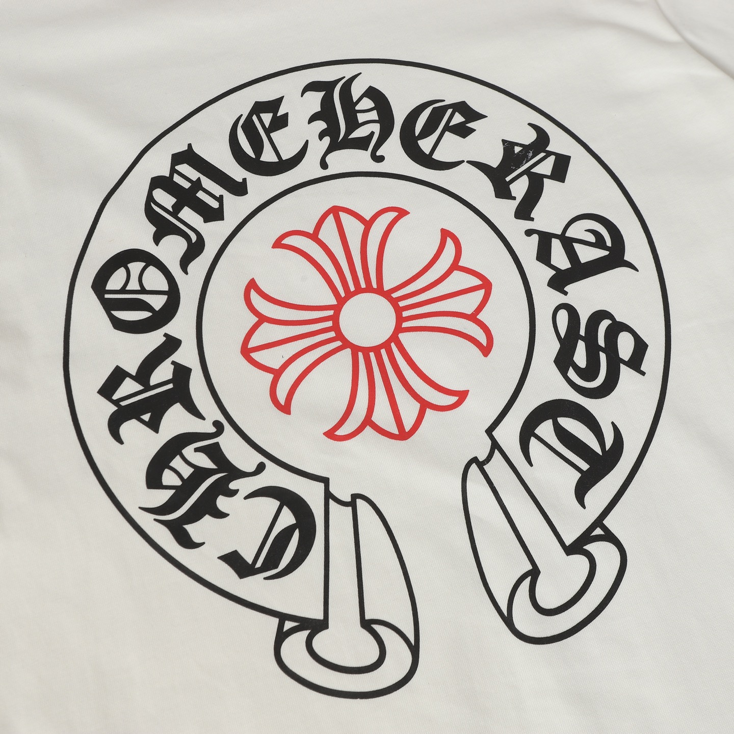 Chrome Hearts Come hearts/克罗心马蹄梵文印花长袖