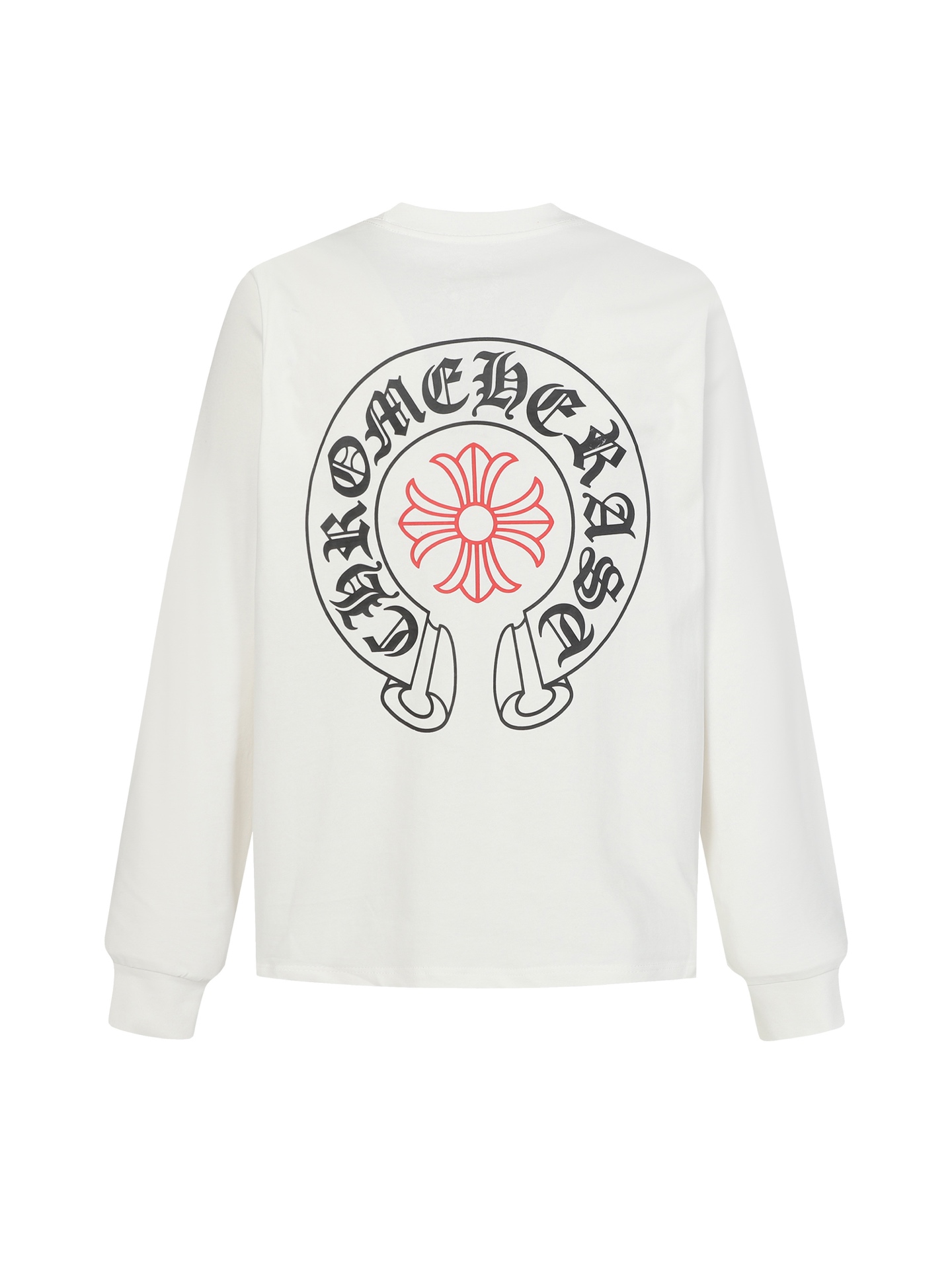 Chrome Hearts Come hearts/克罗心马蹄梵文印花长袖