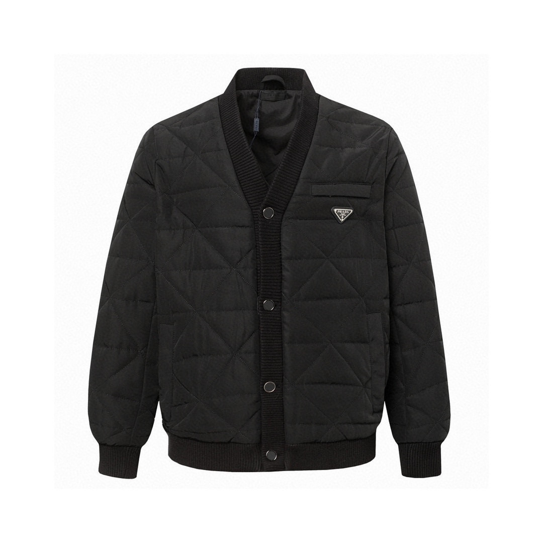 Prada Re-Nylon Quilted Jacket with Triangle Logo | Stylish & Sustainable