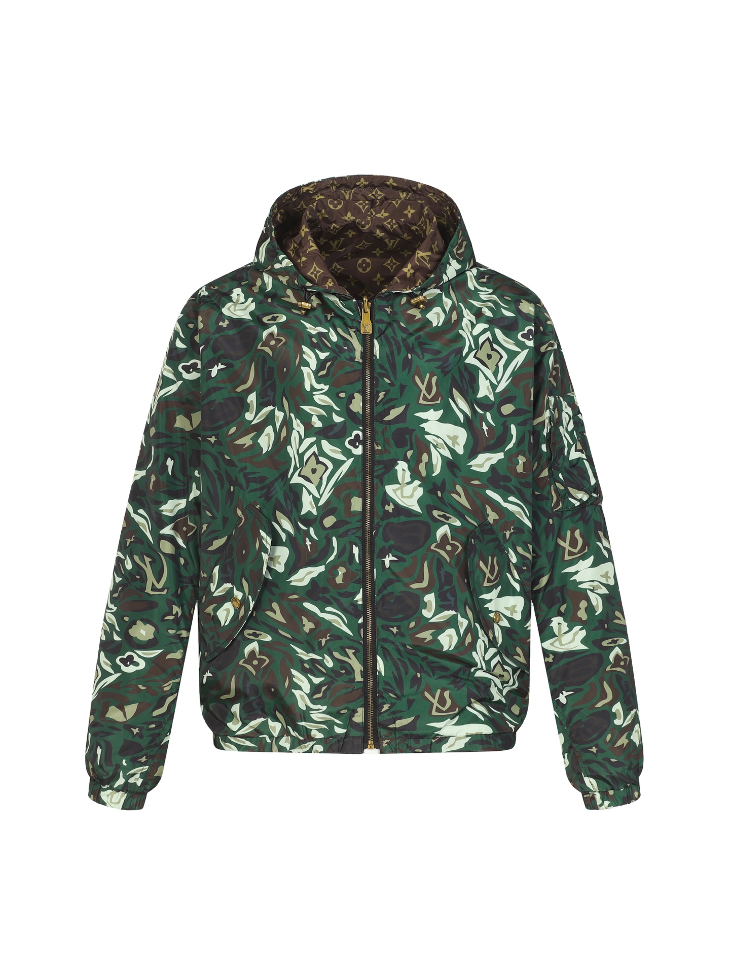 Louis Vuitton Reversible Camouflage Monogram Jacket | Relaxed Fit, Luxury Style