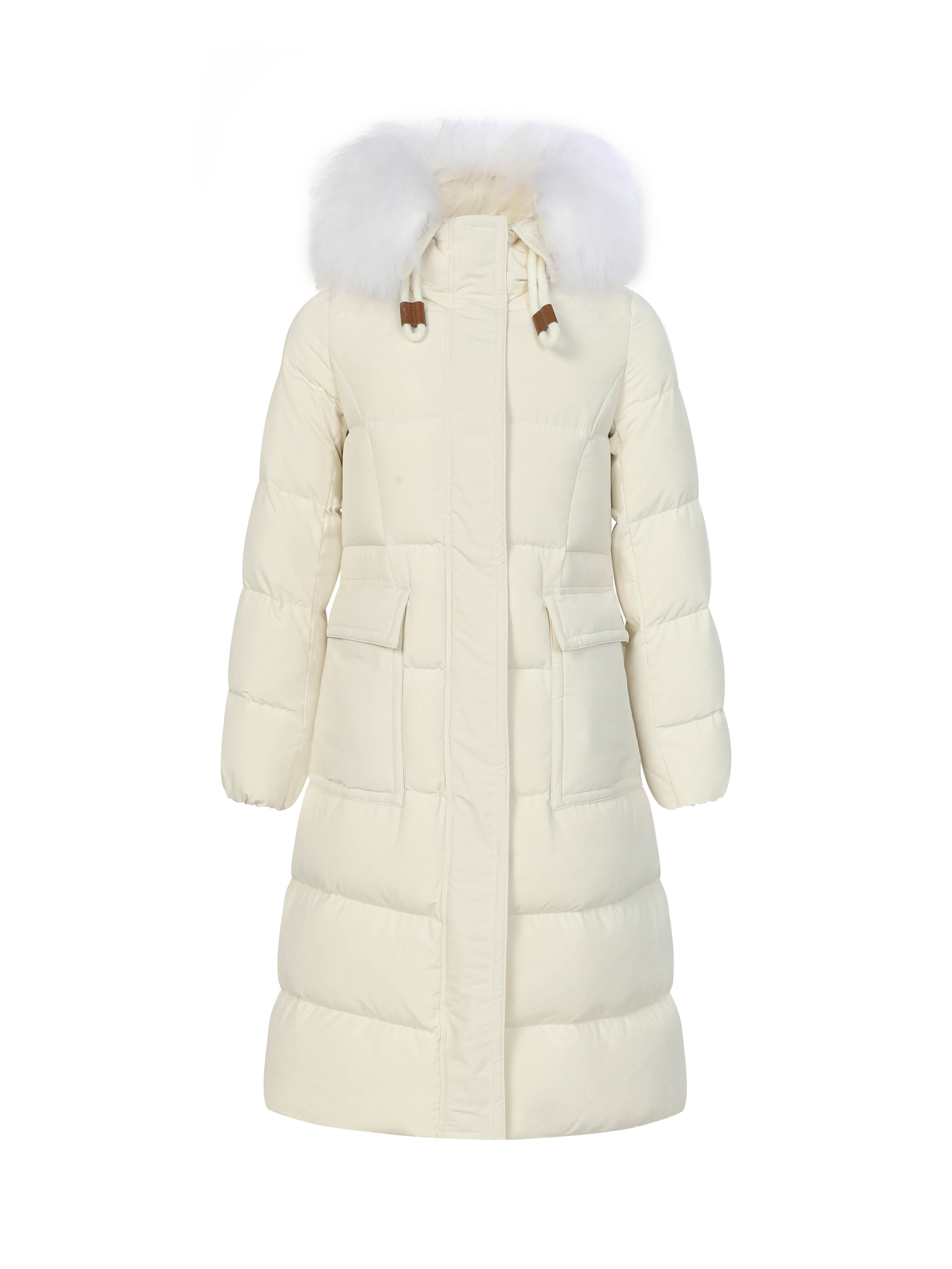 Moncler*中长款女士连帽长款羽绒服 长款羽绒结合了考究材质和对细节的关注，隽永优雅的时尚设计可为您提供温暖呵护的穿着体验，可调节兜帽点缀，超大羊毛领，宽松版型设计，打造时尚冬季造型，舒适兜帽配有华美的羊毛装饰，氛围感拉满，可根据心情…