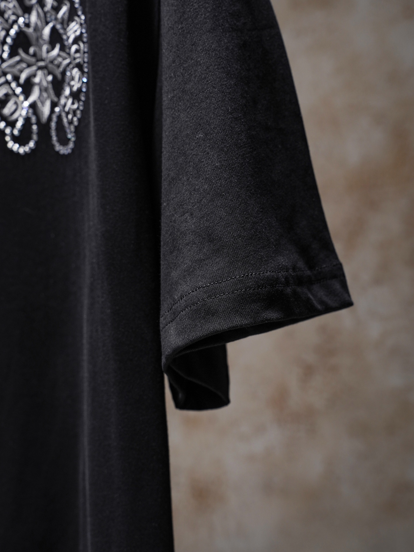 Chrome Hearts ChtomeHearta/克罗心 前后马蹄刺绣烫钻T恤短袖