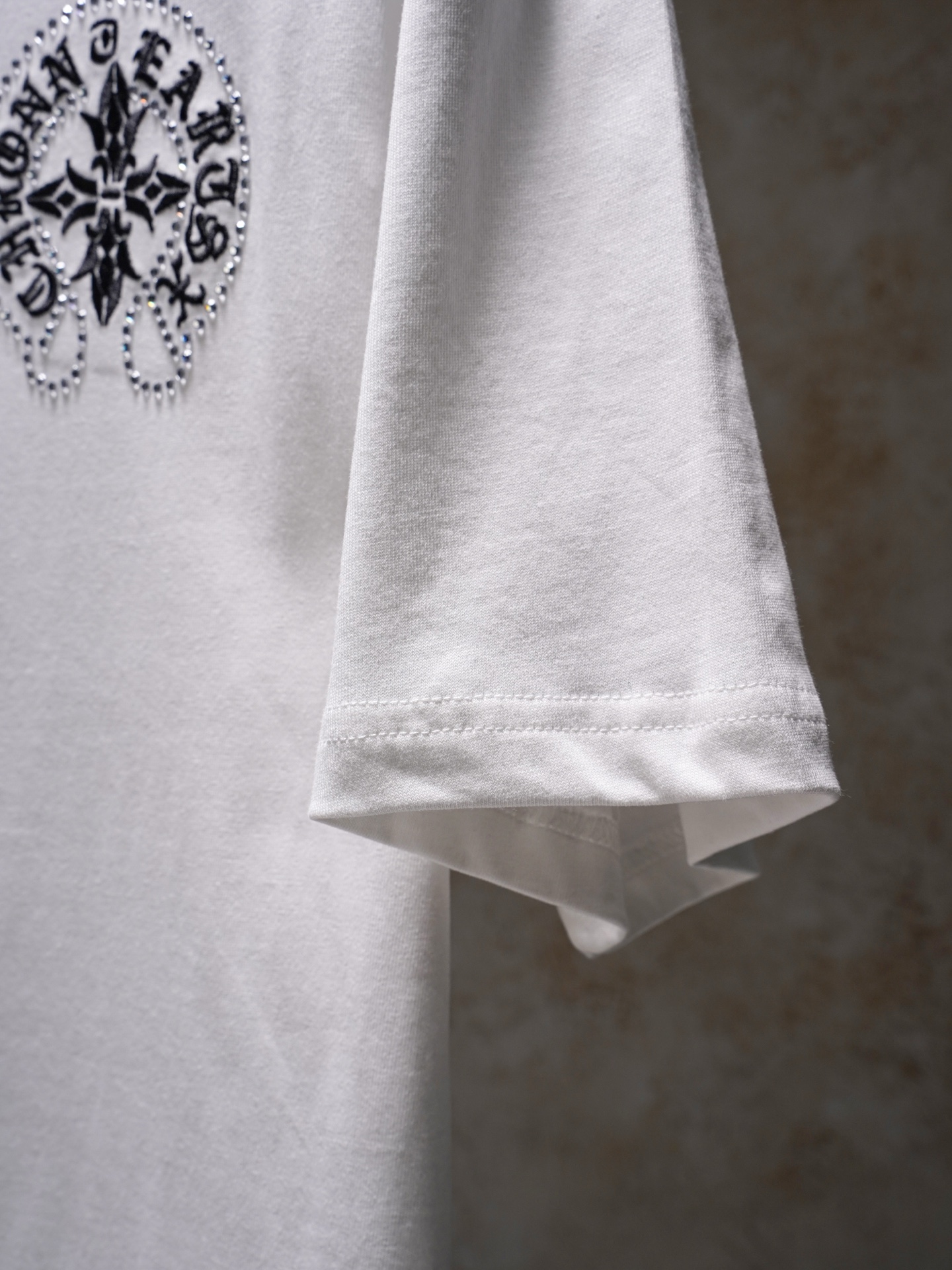 Chrome Hearts ChtomeHearta/克罗心 前后马蹄刺绣烫钻T恤短袖