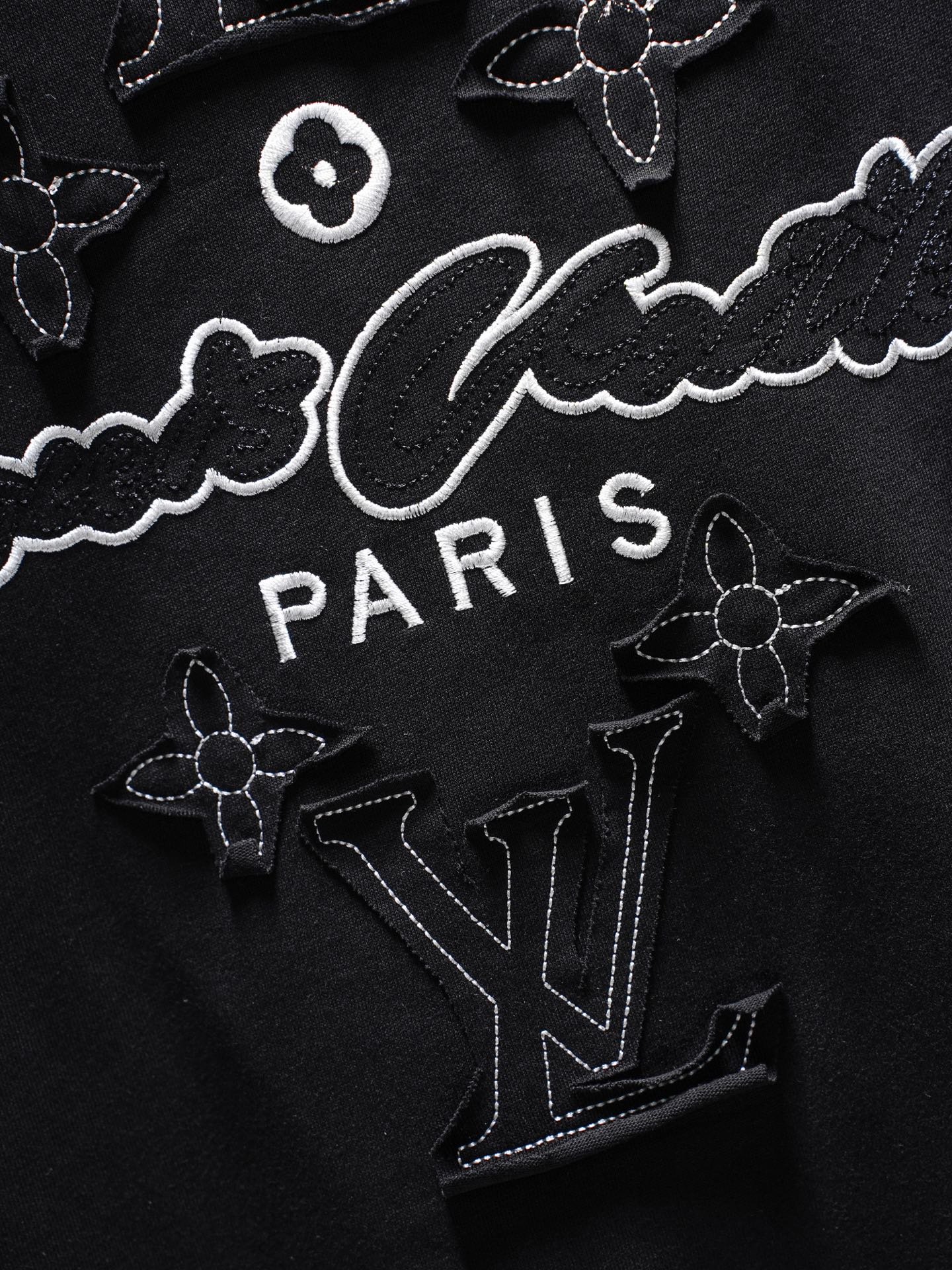 Louis Vuitton Louis Vuitton/路易威登 26ss 贴布刺绣短袖T恤