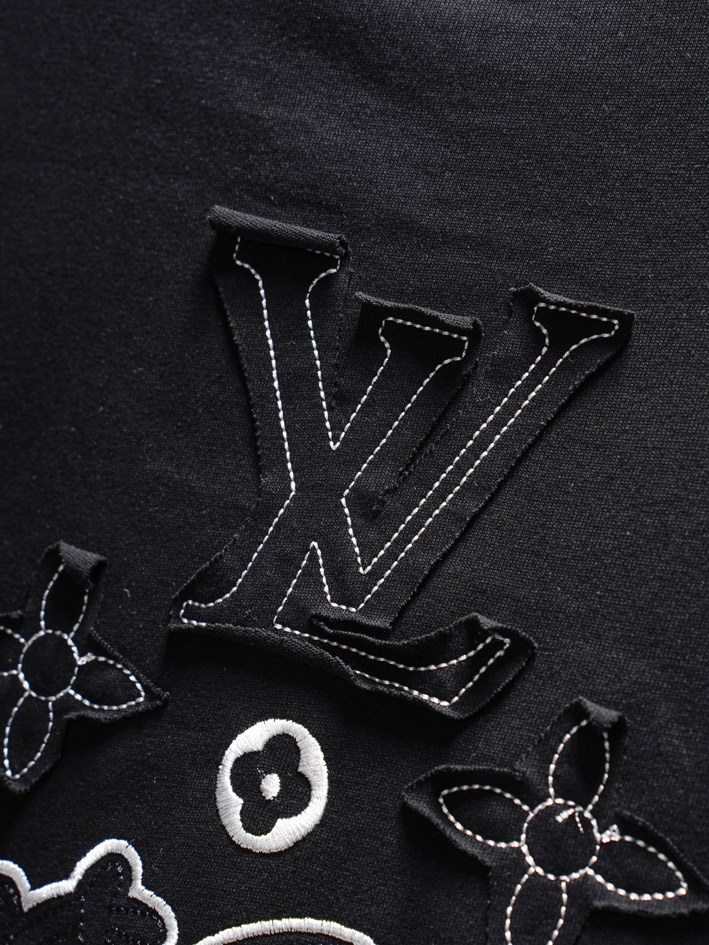 Louis Vuitton Louis Vuitton/路易威登 26ss 贴布刺绣短袖T恤