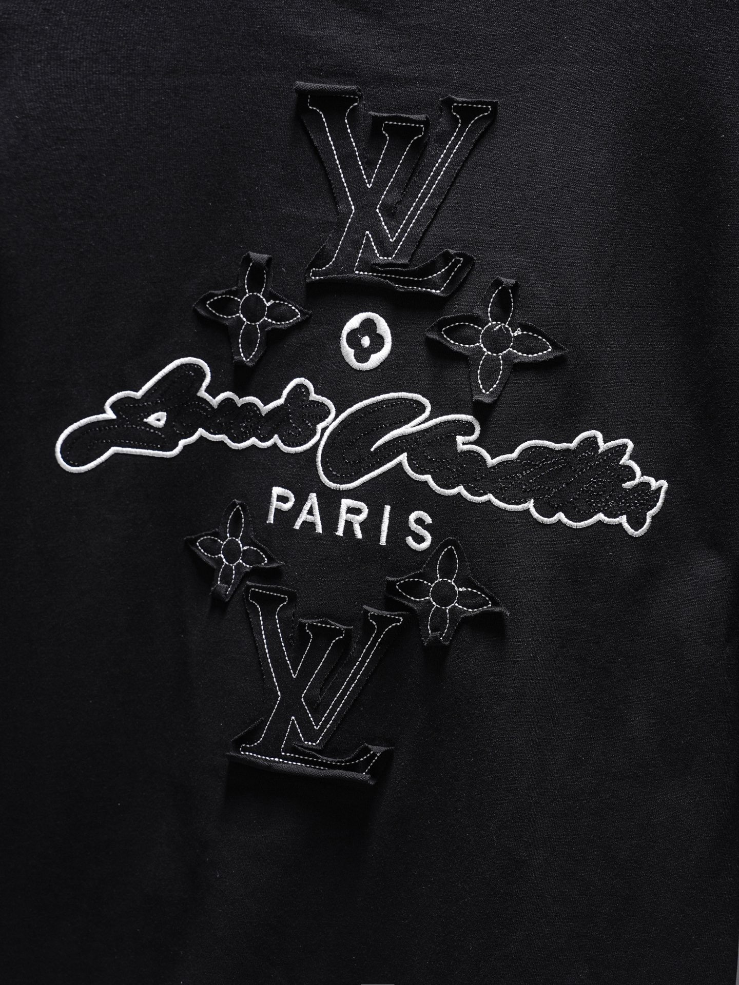 Louis Vuitton Louis Vuitton/路易威登 26ss 贴布刺绣短袖T恤