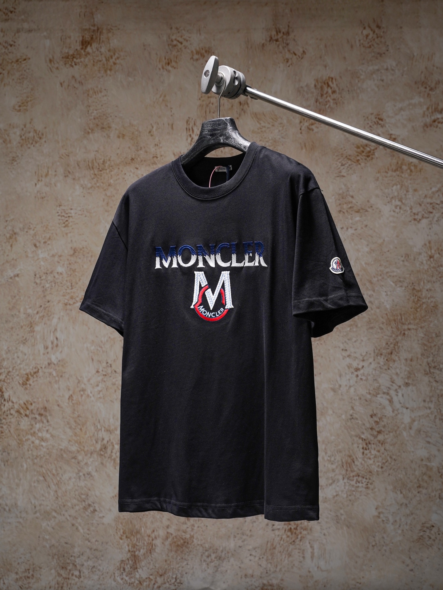 Moncler Moncler/蒙口胸前大logo刺绣短袖T恤