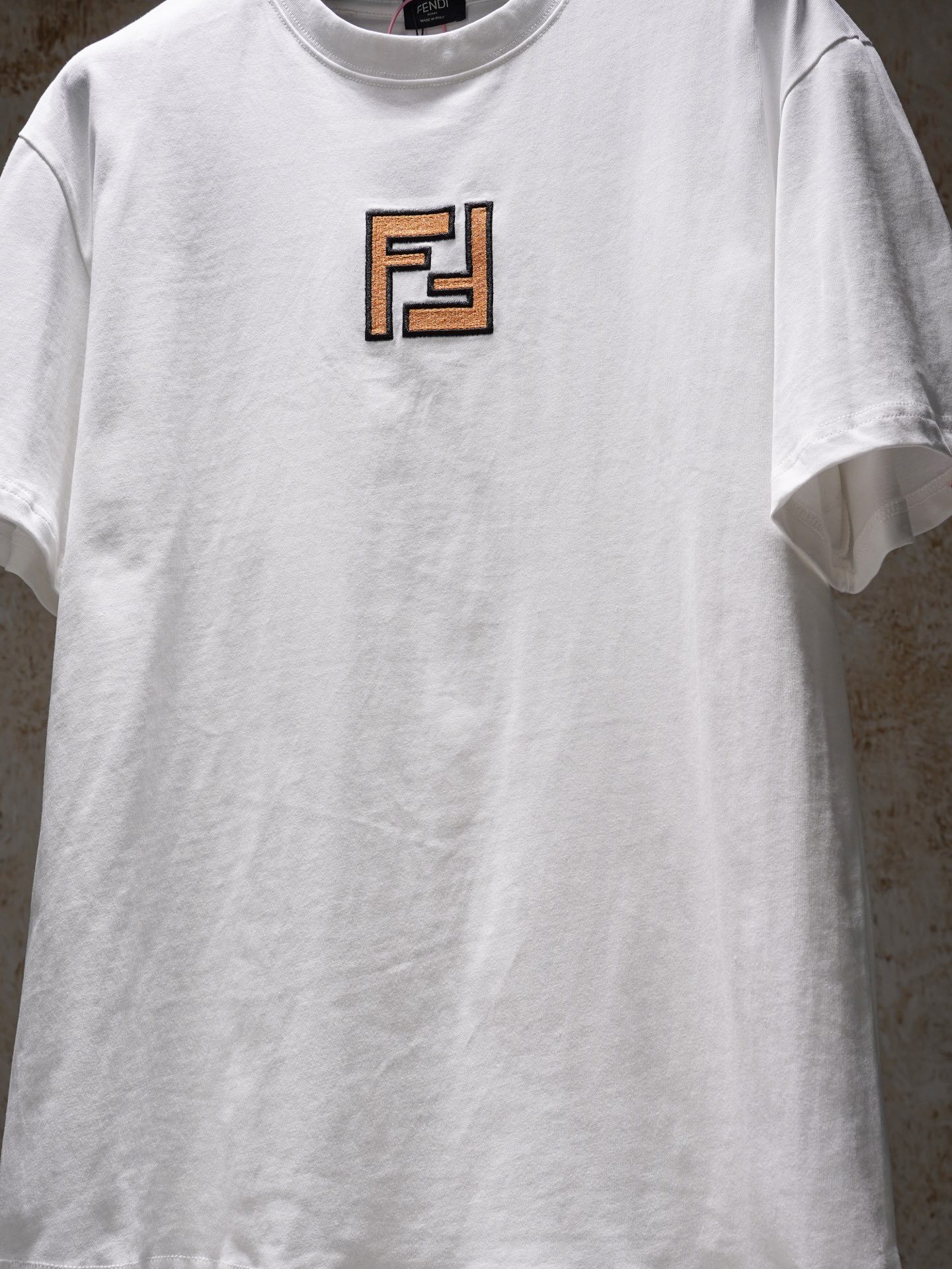 Fendi Fendi/芬迪26ss 双F刺绣标短袖T恤
