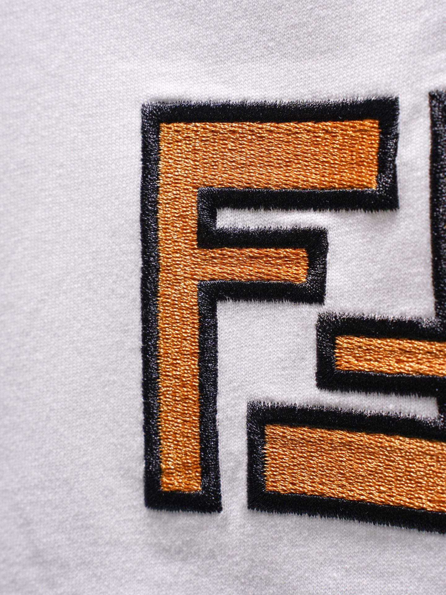 Fendi Fendi/芬迪26ss 双F刺绣标短袖T恤