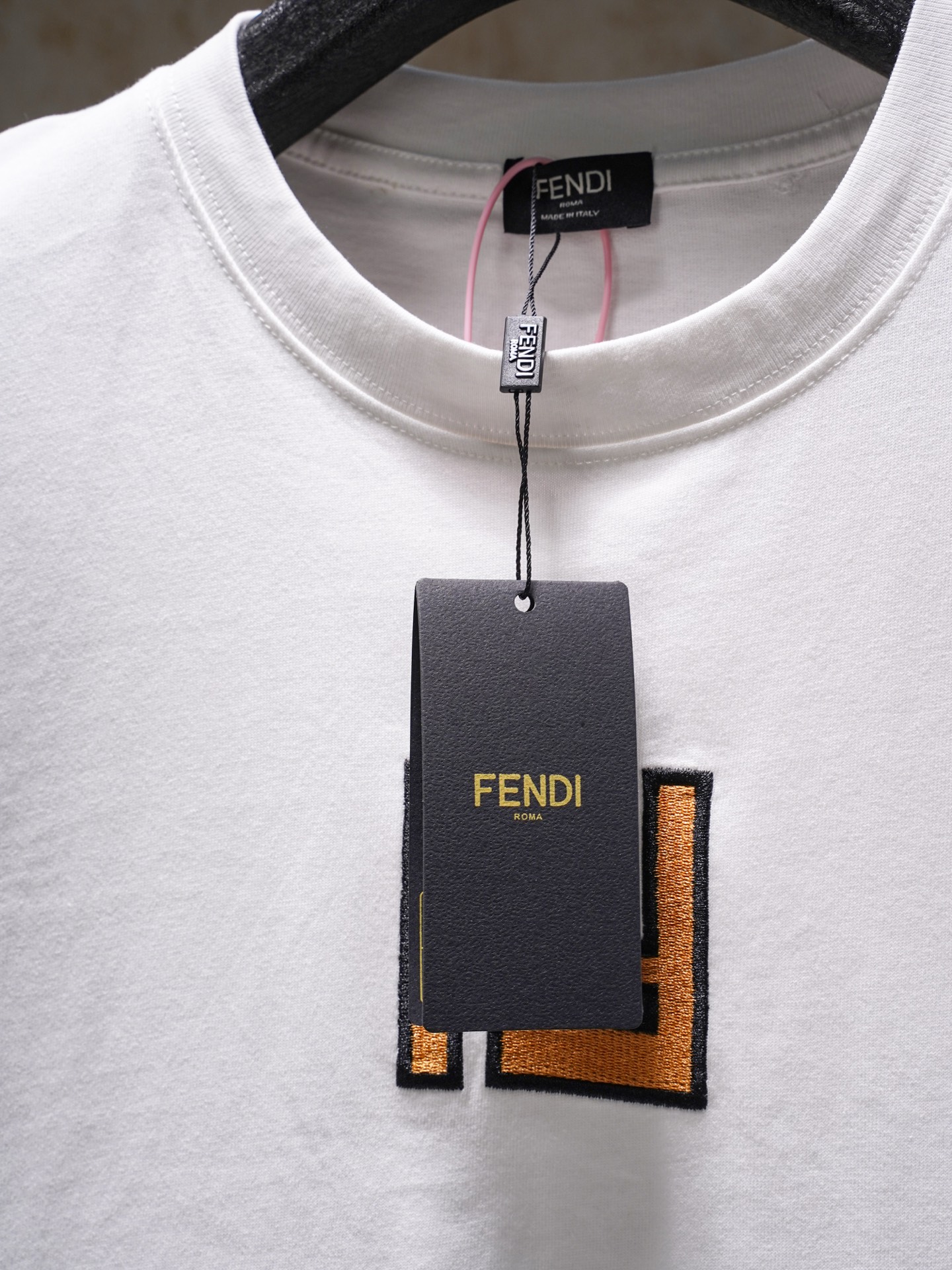 Fendi Fendi/芬迪26ss 双F刺绣标短袖T恤
