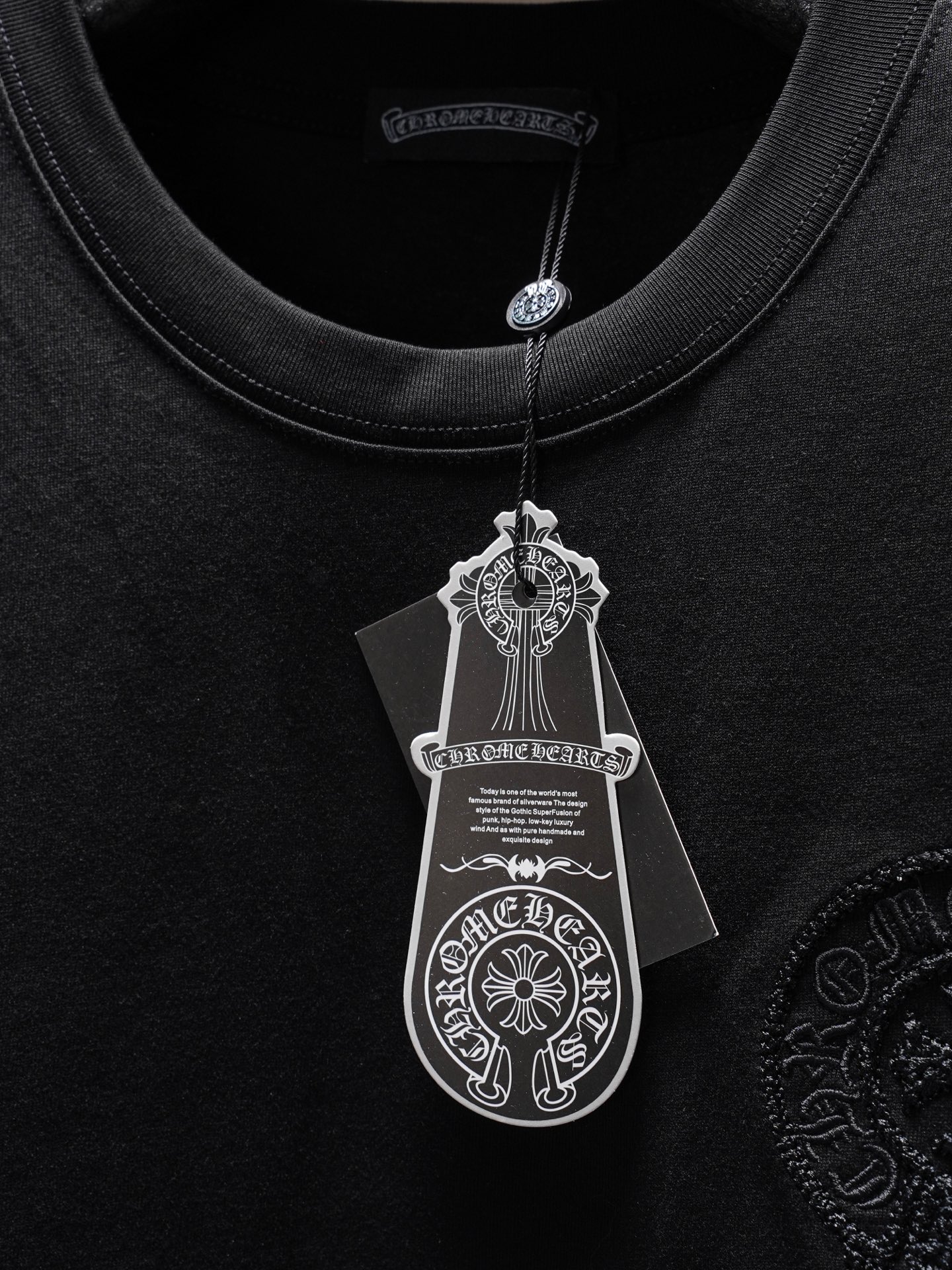 Chrome Hearts ChtomeHearta/克罗心 前后马蹄刺绣T恤短袖
