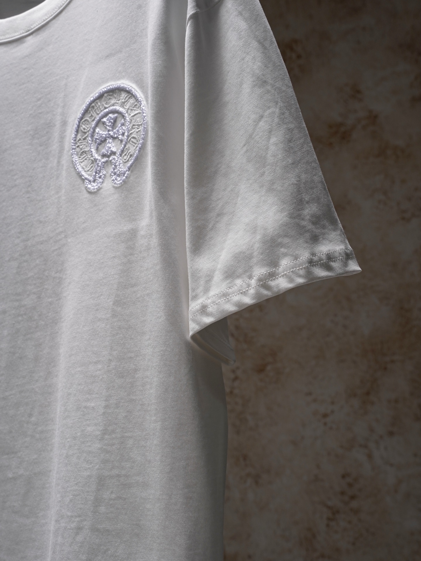 Chrome Hearts ChtomeHearta/克罗心 前后马蹄刺绣T恤短袖