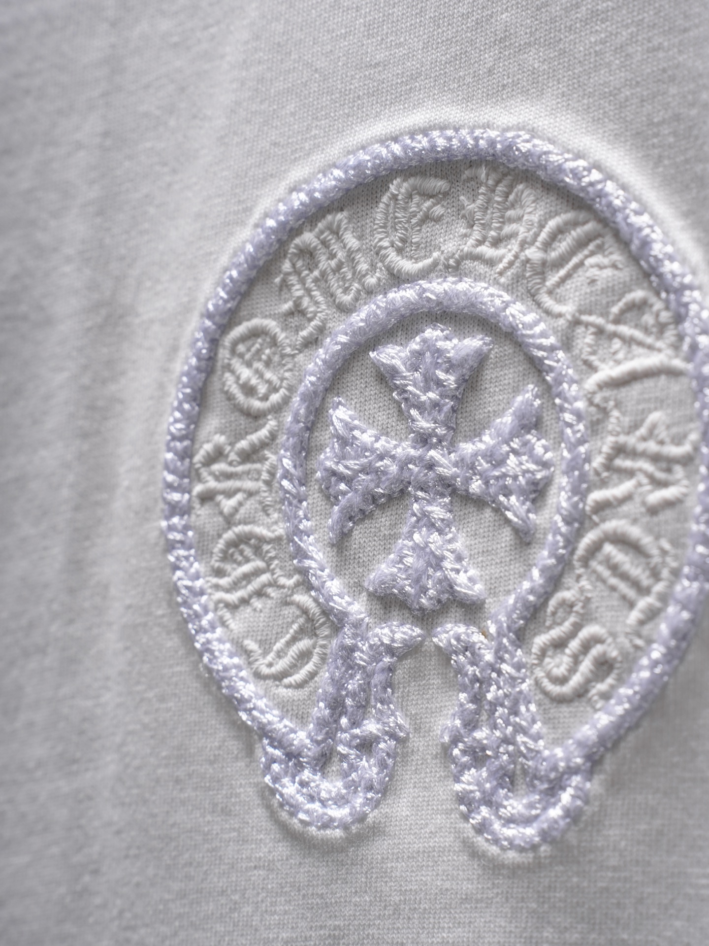 Chrome Hearts ChtomeHearta/克罗心 前后马蹄刺绣T恤短袖