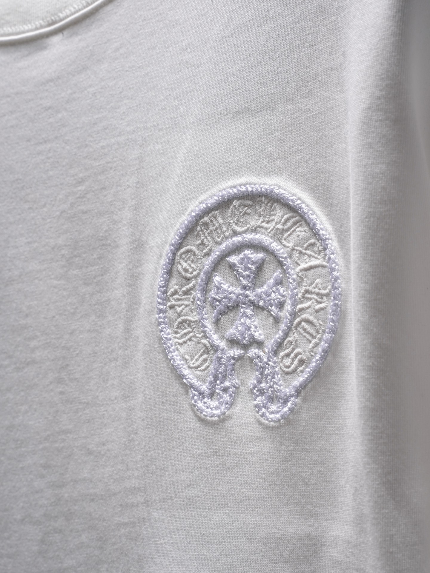 Chrome Hearts ChtomeHearta/克罗心 前后马蹄刺绣T恤短袖