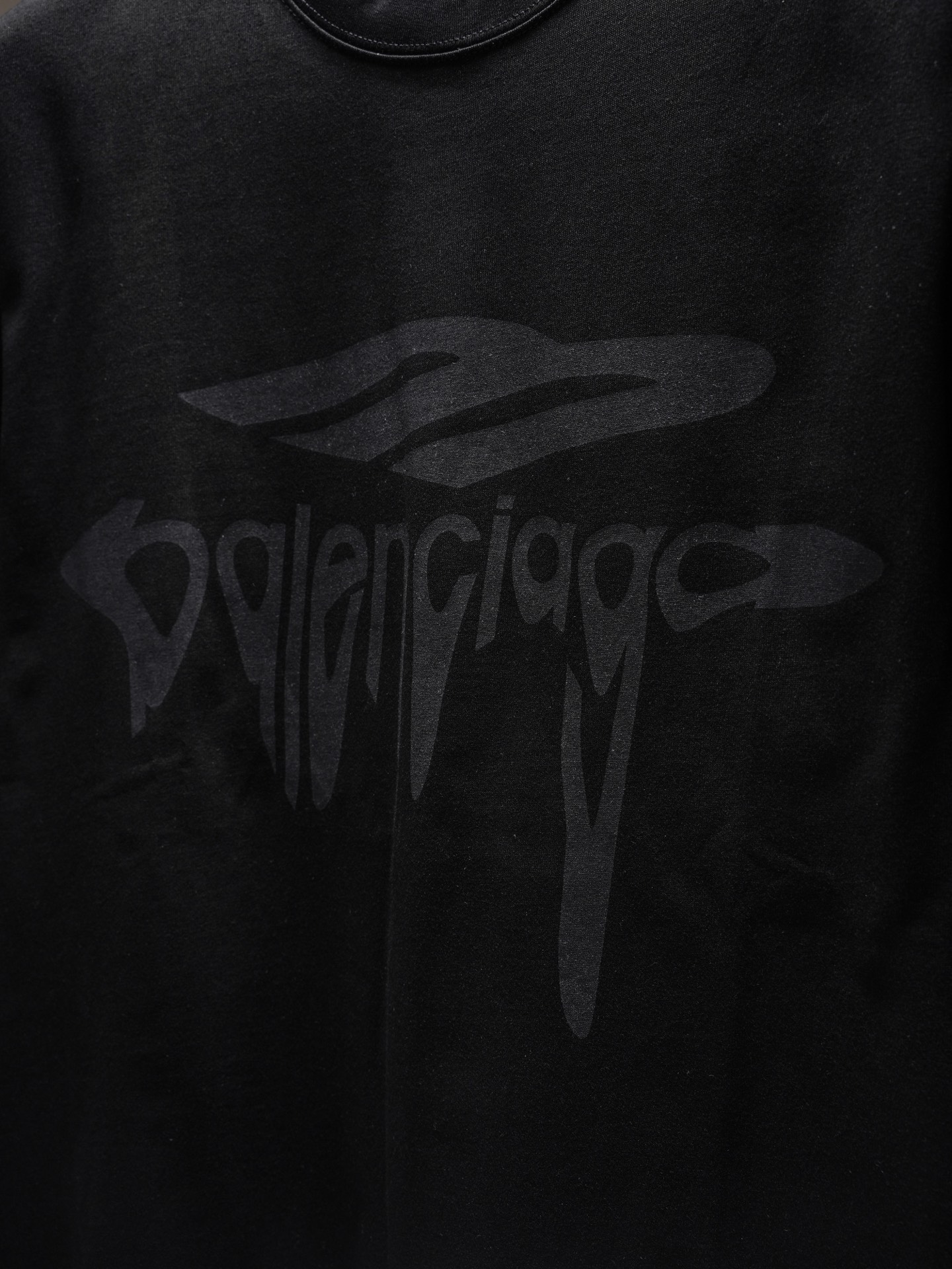 Balenciaga BALENCIAGA巴黎世家3B溶解字母短袖T恤