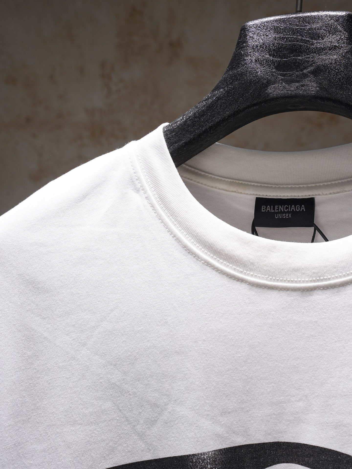 Balenciaga BALENCIAGA巴黎世家3B溶解字母短袖T恤