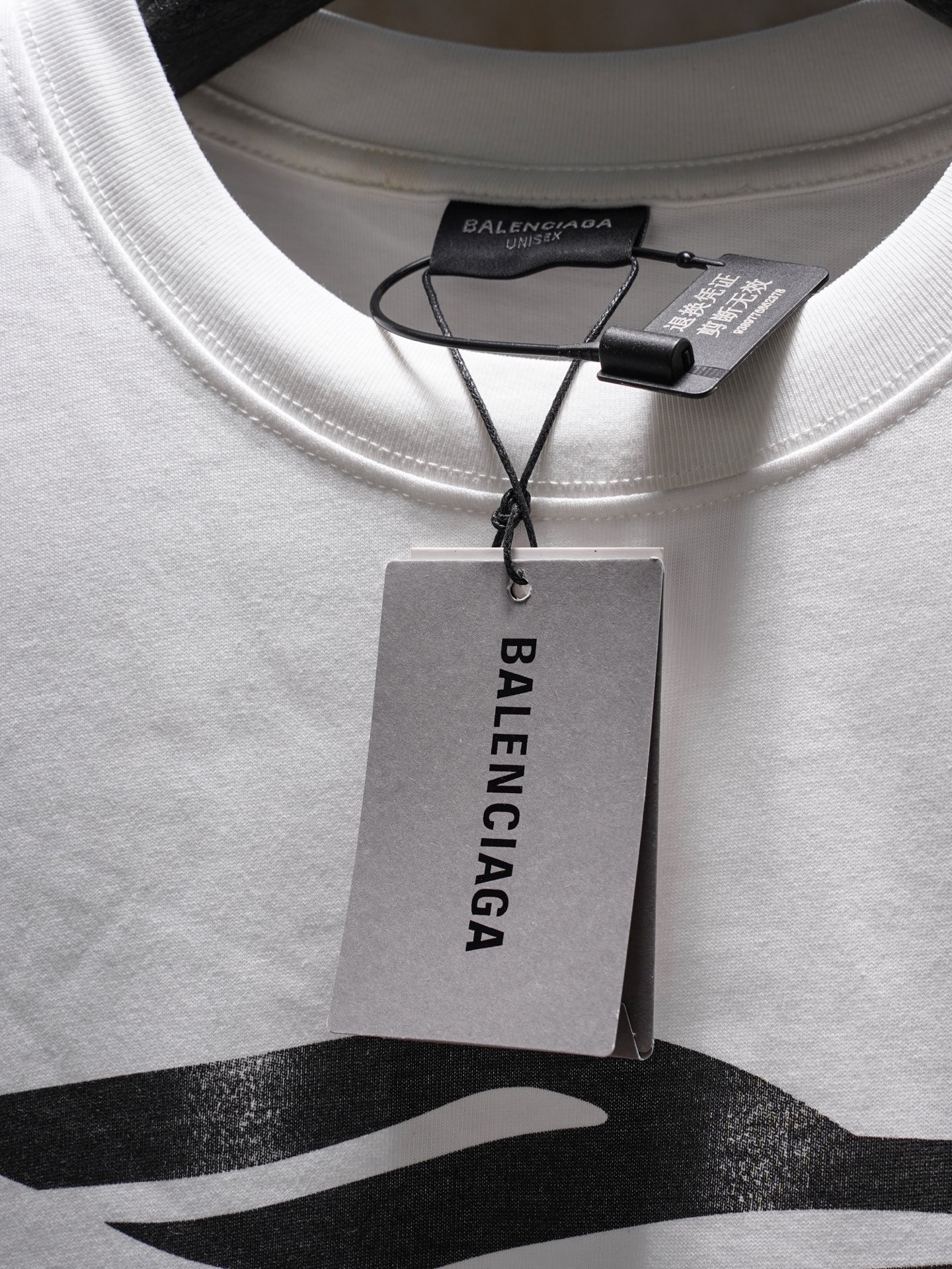 Balenciaga BALENCIAGA巴黎世家3B溶解字母短袖T恤