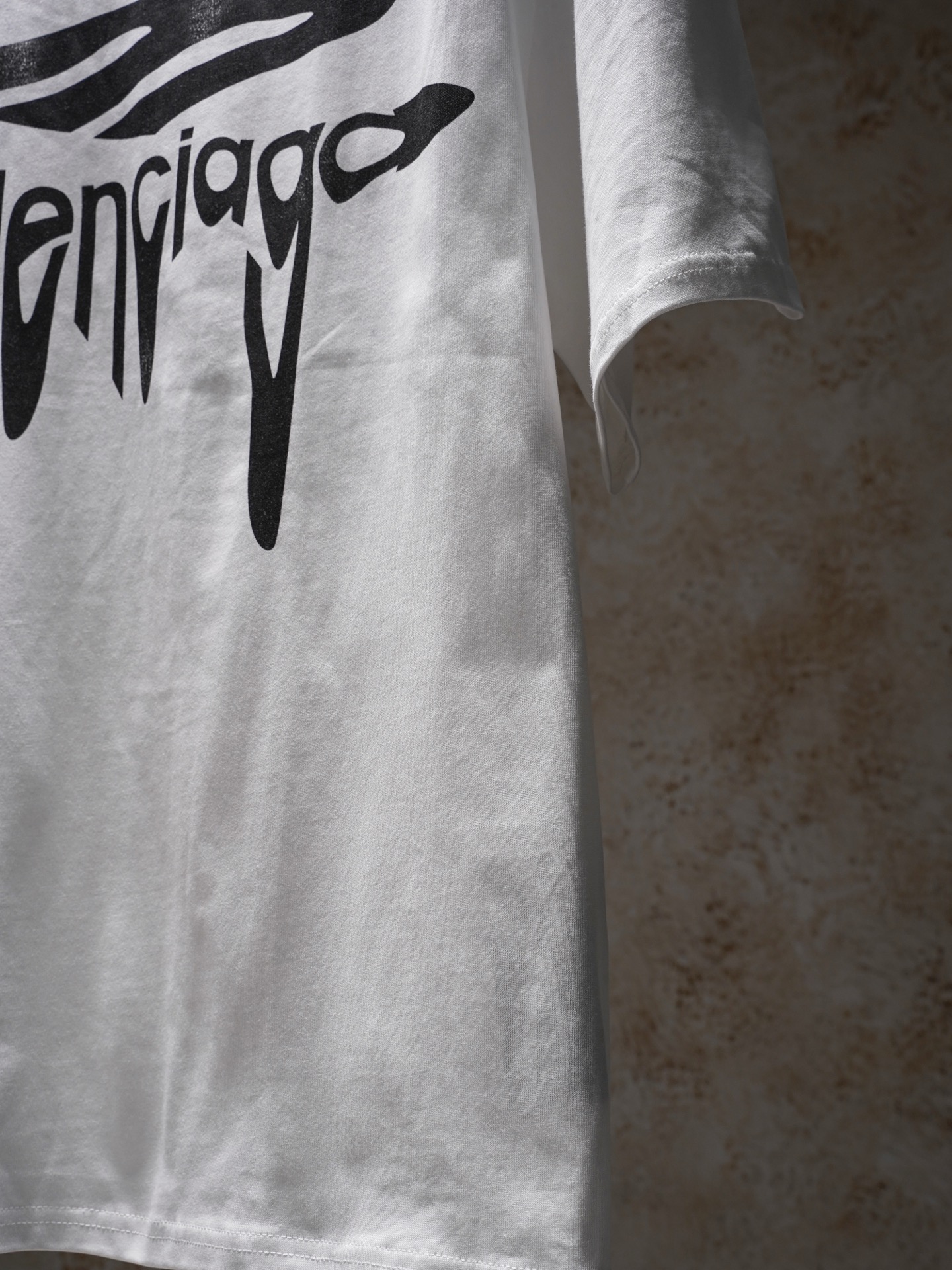 Balenciaga BALENCIAGA巴黎世家3B溶解字母短袖T恤