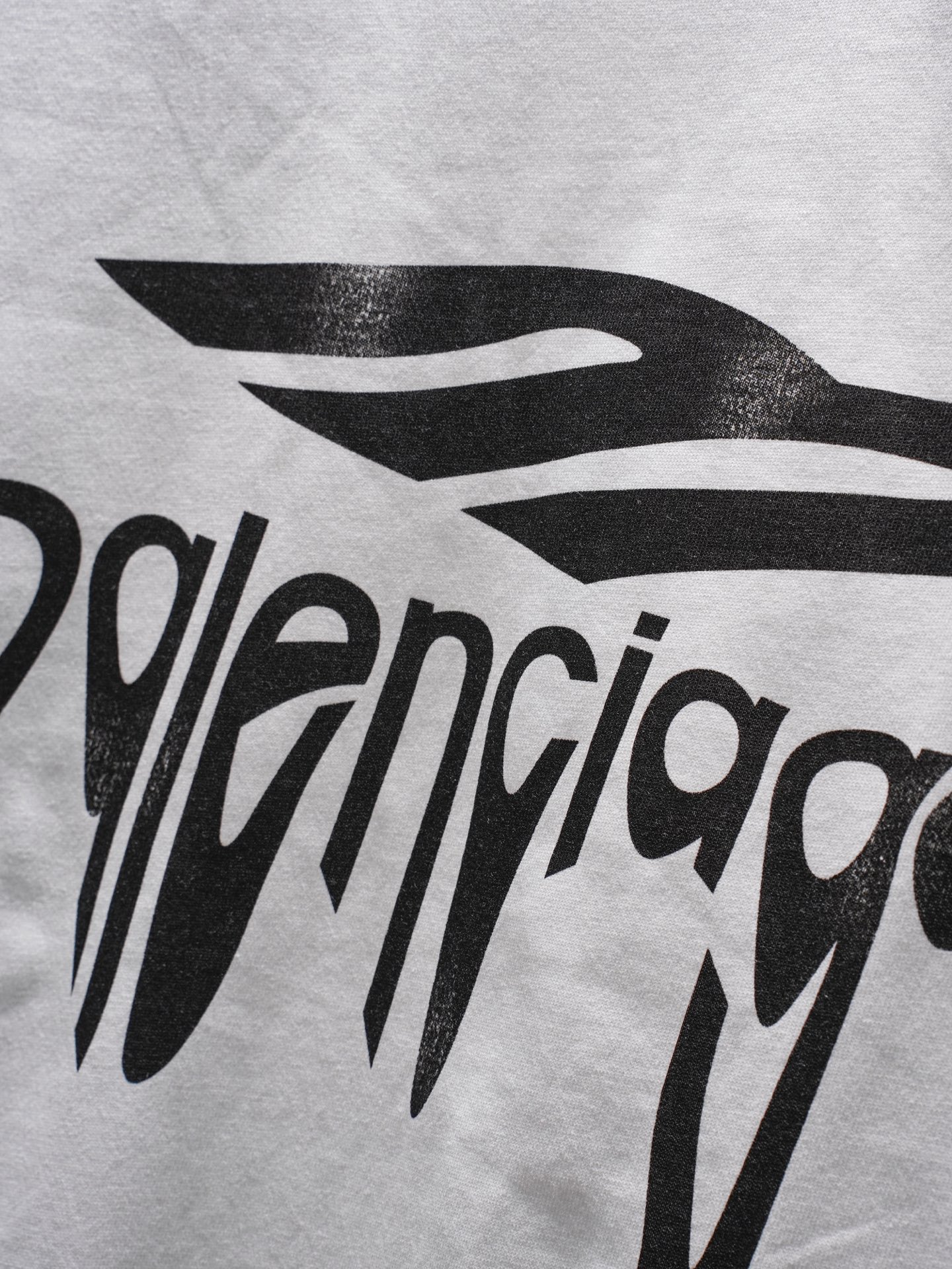 Balenciaga BALENCIAGA巴黎世家3B溶解字母短袖T恤