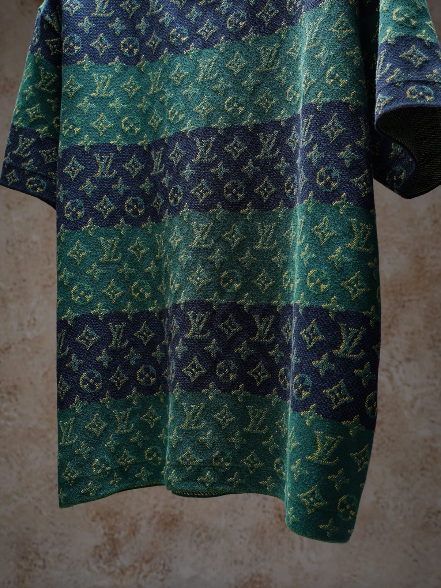 Louis Vuitton LV/路易威登 Monogram条纹老花针织圆领衫