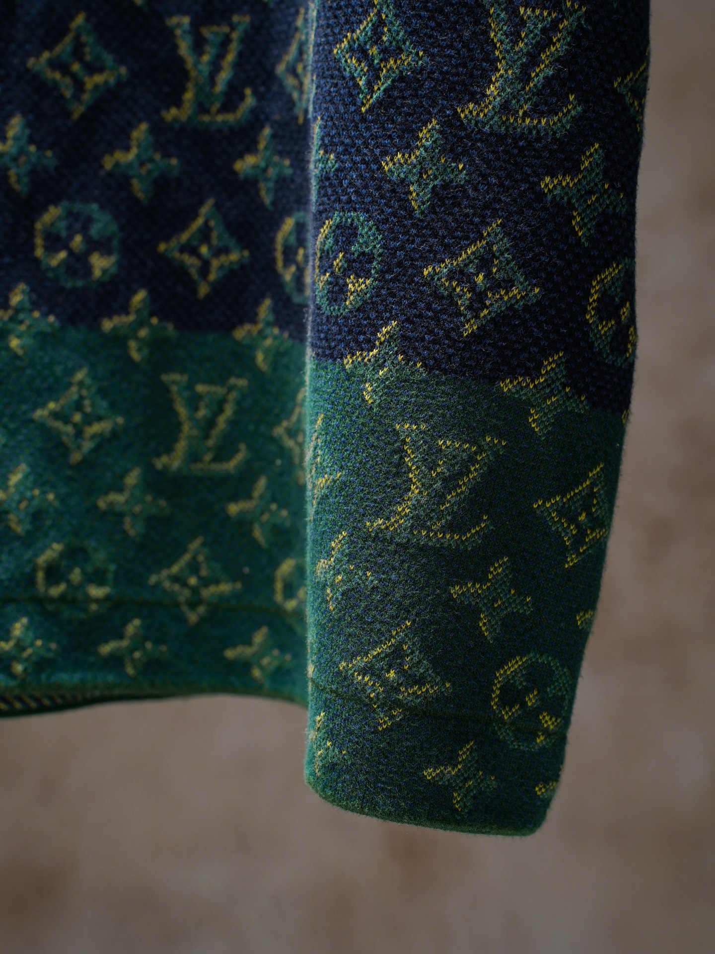 Louis Vuitton LV/路易威登 Monogram条纹老花针织圆领衫