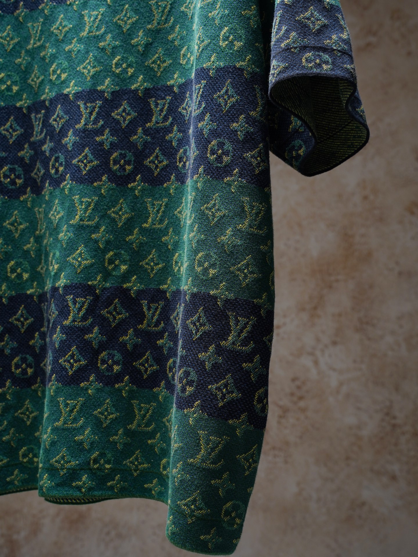 Louis Vuitton LV/路易威登 Monogram条纹老花针织圆领衫